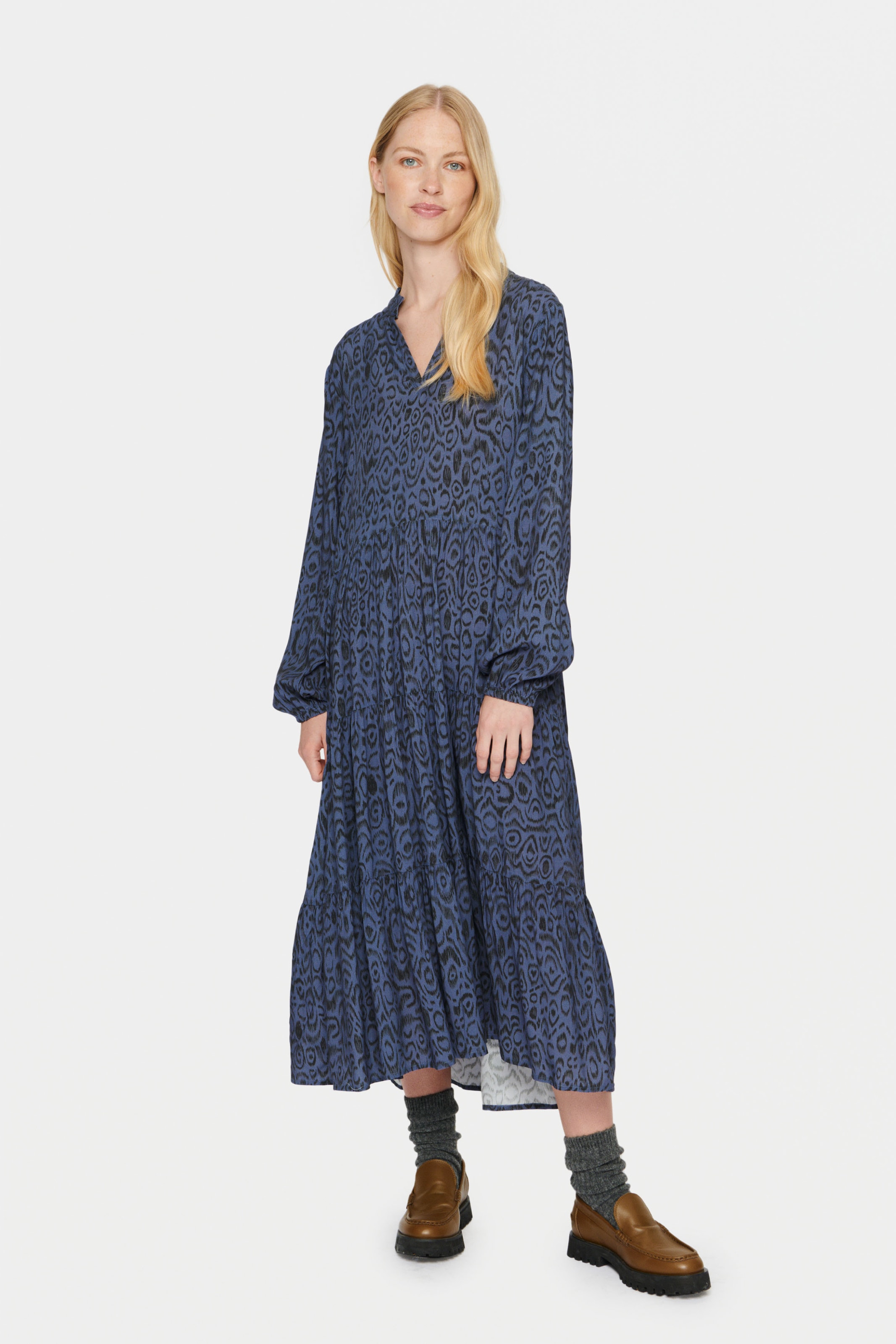 Saint Tropez Sommerkleid »EdaSZ Maxi Dress«, mit Volant