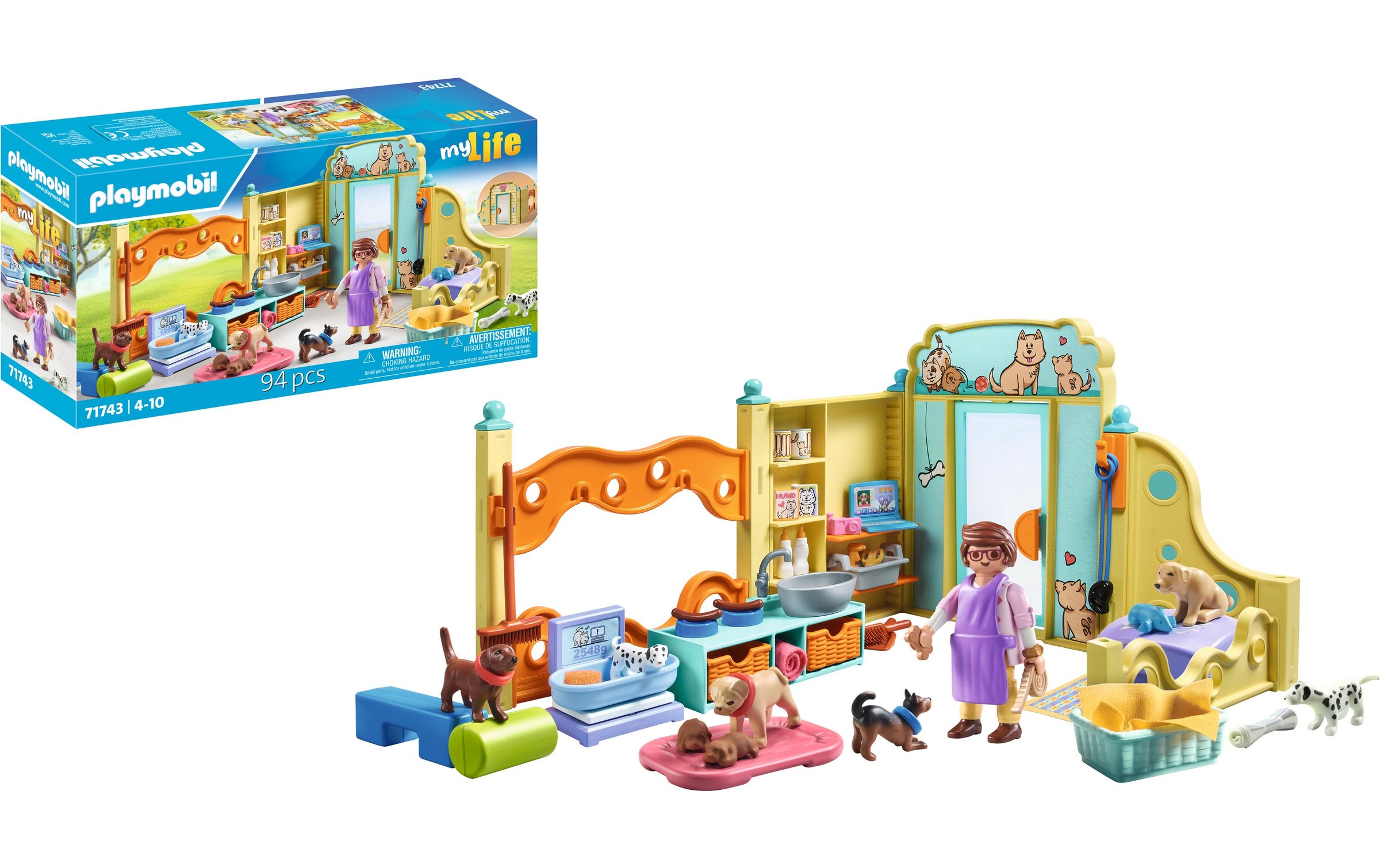 Playmobil® Spielbausteine »My Life Welpenhaus 71743«, (94 St.)