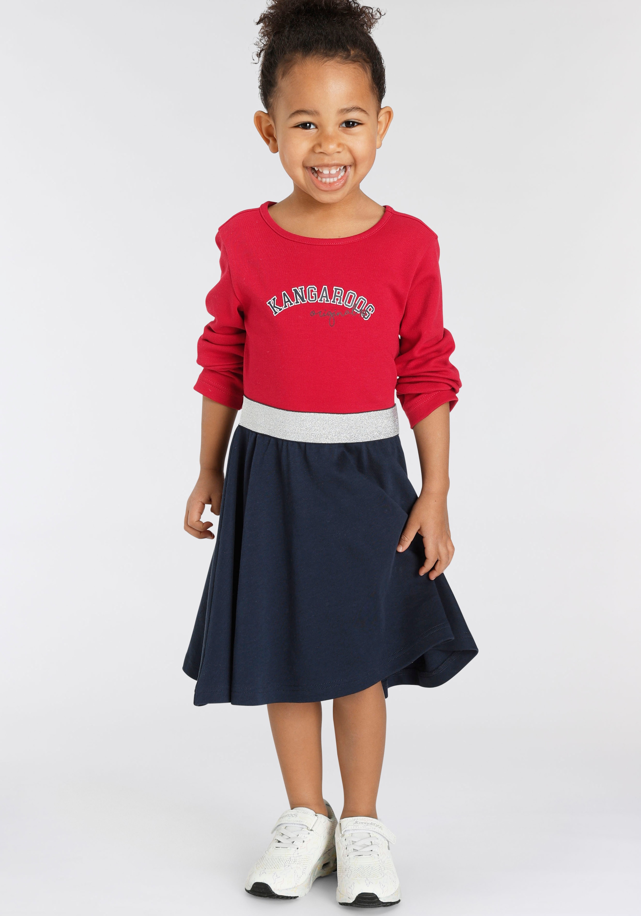 ✵ KangaROOS Jerseykleid »Kleine Mädchen«, bestellen Jelmoli-Versand | online Glitzerband elastischem mit