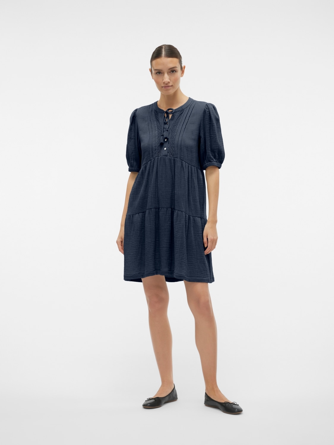 Vero Moda Minikleid »VMNATALI 2/4 LACE SHORT DRESS WVN GA SPE«