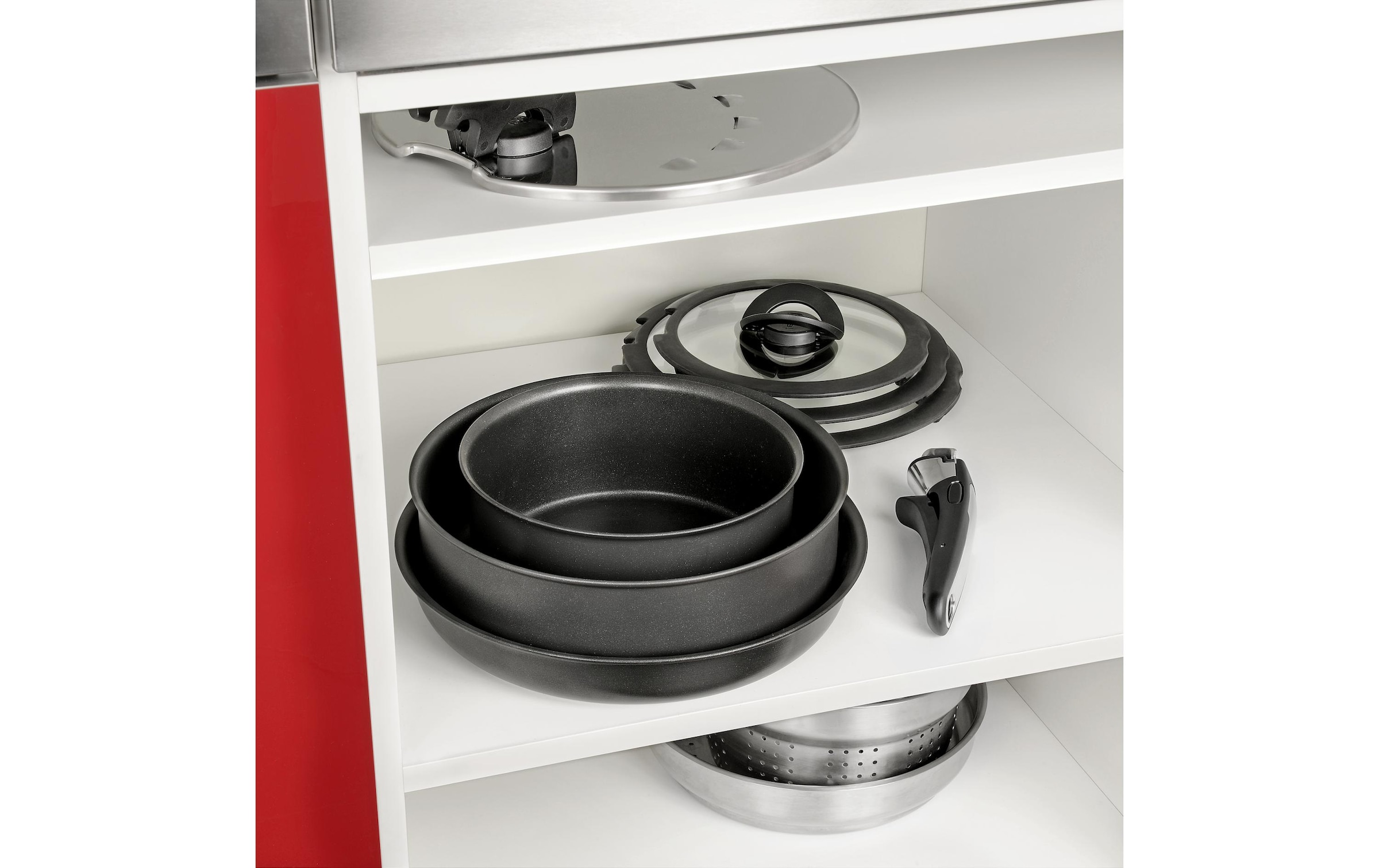 Tefal Pfannen-Set »Ingenio Expertise«, Edelstahl, (3 tlg.), Geeignet für alle Herdarten, auch Induktion und Thermo-Signal
