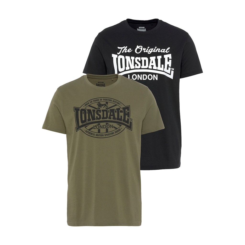 Lonsdale T-Shirt, (Packung, 2 tlg., 2er-Pack)