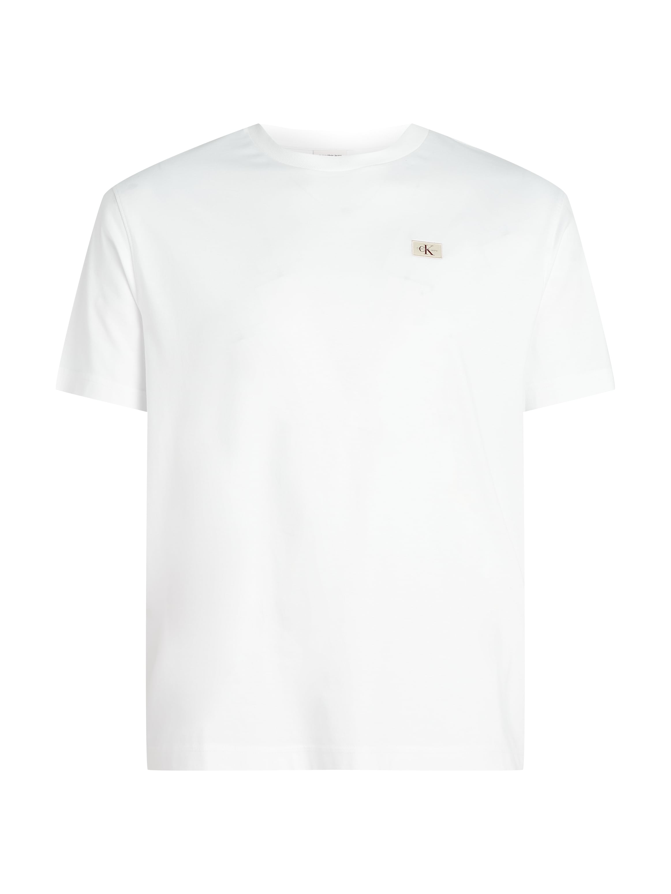 Calvin Klein Jeans Plus T-Shirt »PLUS WOVEN LABEL REGULAR TEE«, in grossen Grössen, mit kleinem Logo-Patch