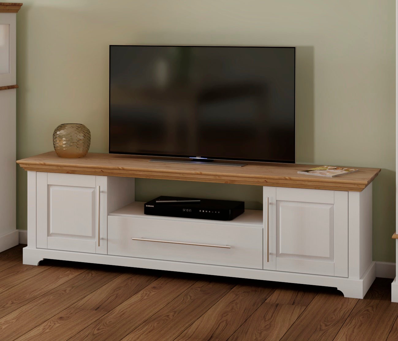 OTTO home TV-Board "Melissa" Lowboard, 2-türig, Breite 171 cm, Kiefer massiv, FSC