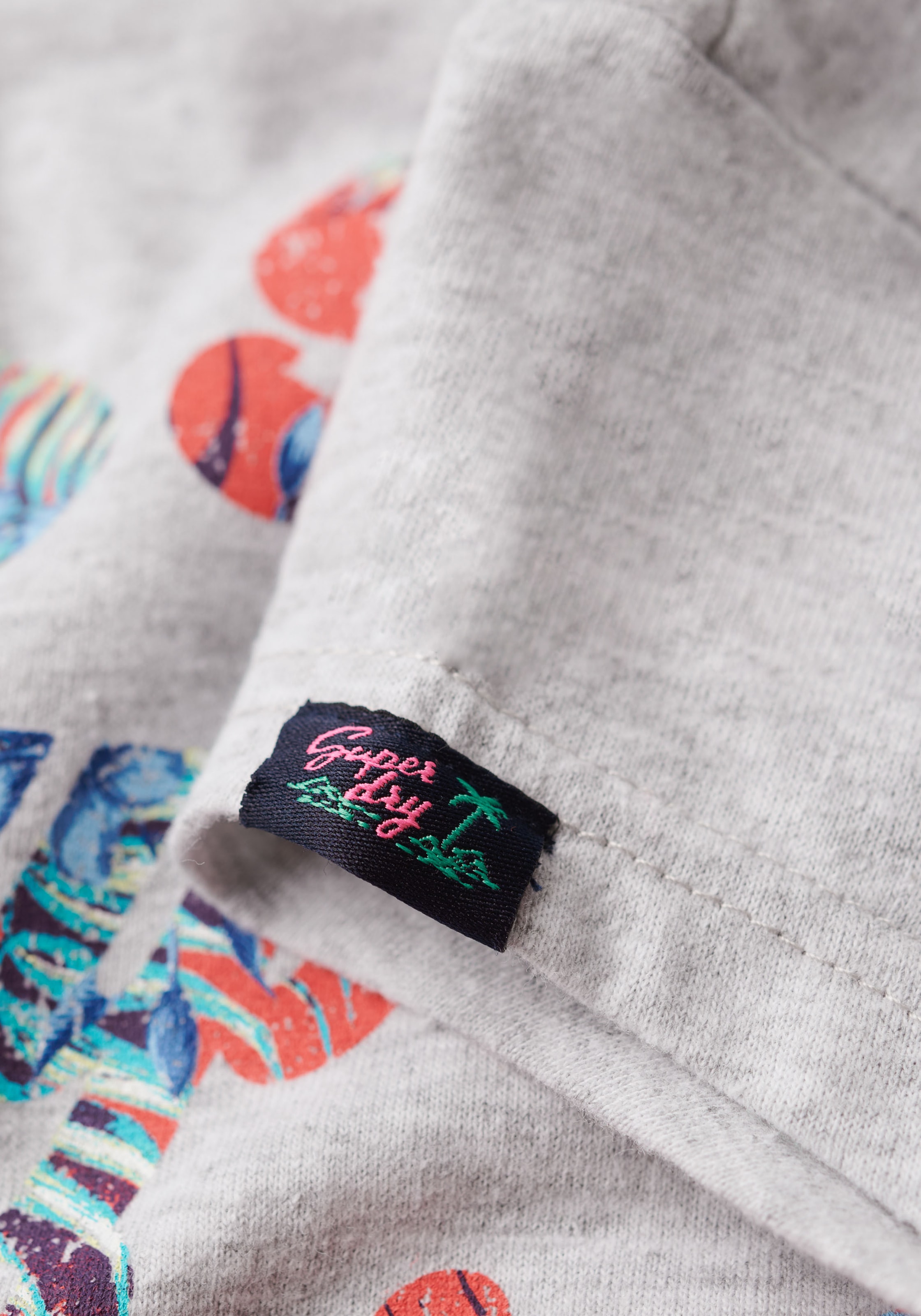 Superdry Print-Shirt »FLORAL SCRIPTED CAP SLV TEE«