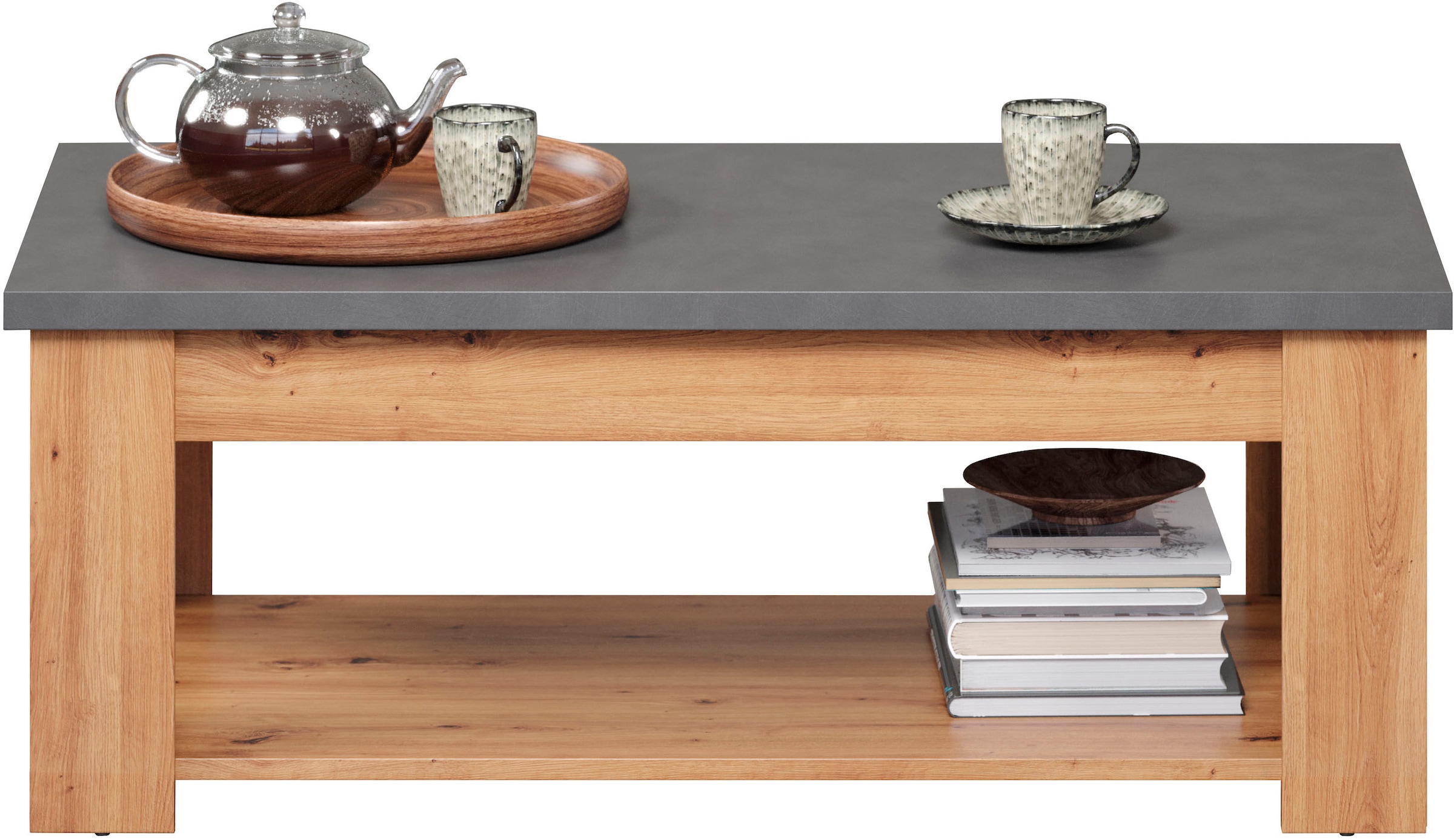 Home affaire Couchtisch 120x46x67 matt, rechteckig, cm, (BxHxT): Tisch braun »Ambres«, online Sofa (1 bestellen | St.), Masse Jelmoli-Versand