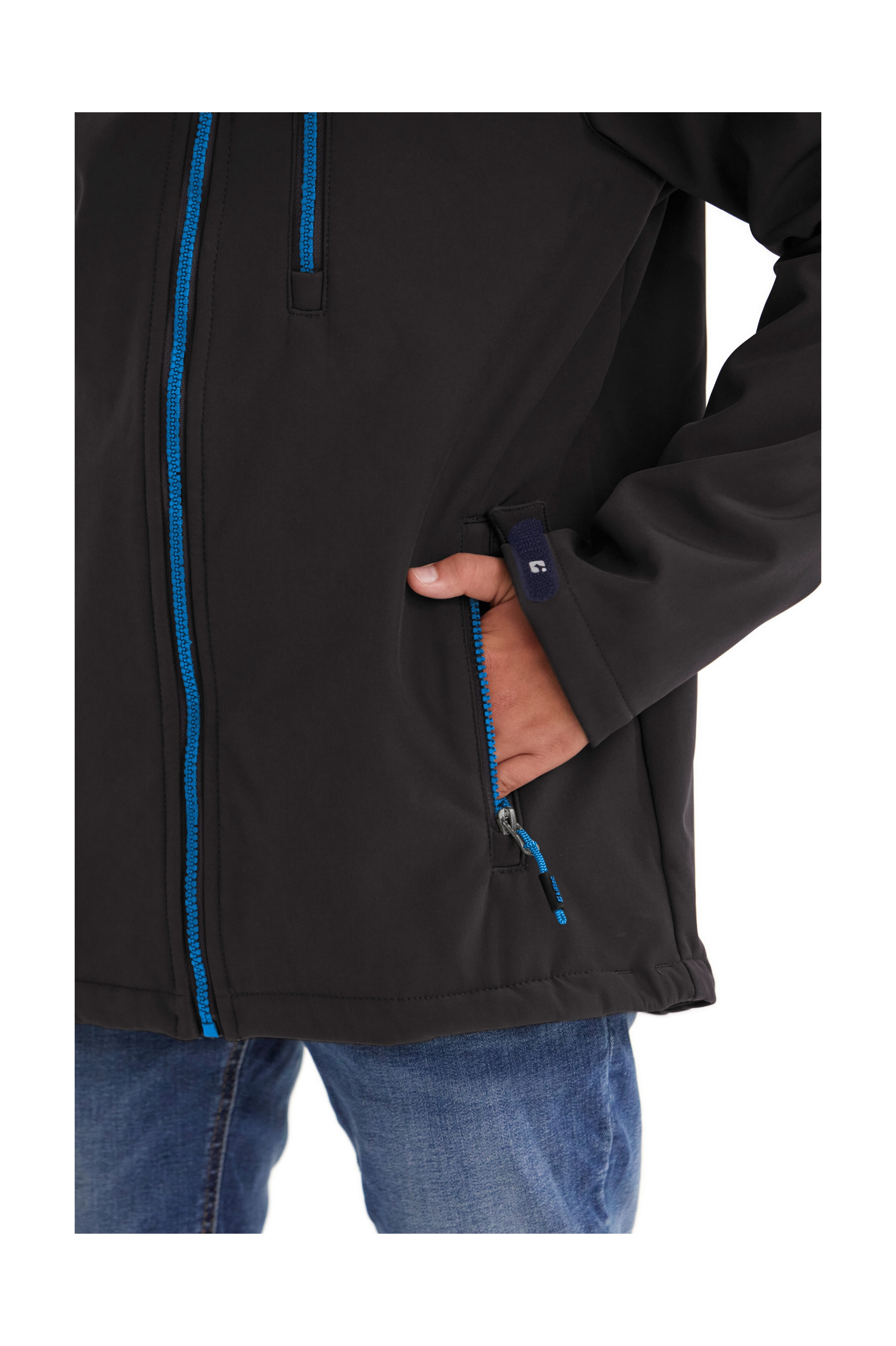 Killtec Softshelljacke »Boys Softshelljacke«, Wasserabweisende Softshelljacke mit Kapuze, Fleece