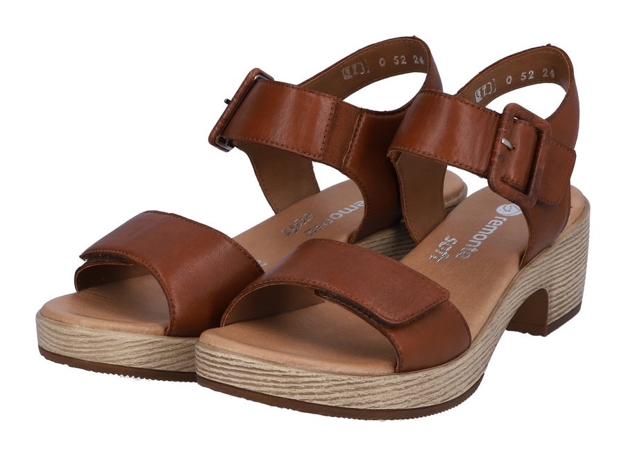 Remonte Sandalette »ELLE-Collection«, Blockabsatz, Sommerschuh, Sandale mit Klettverschlüssen