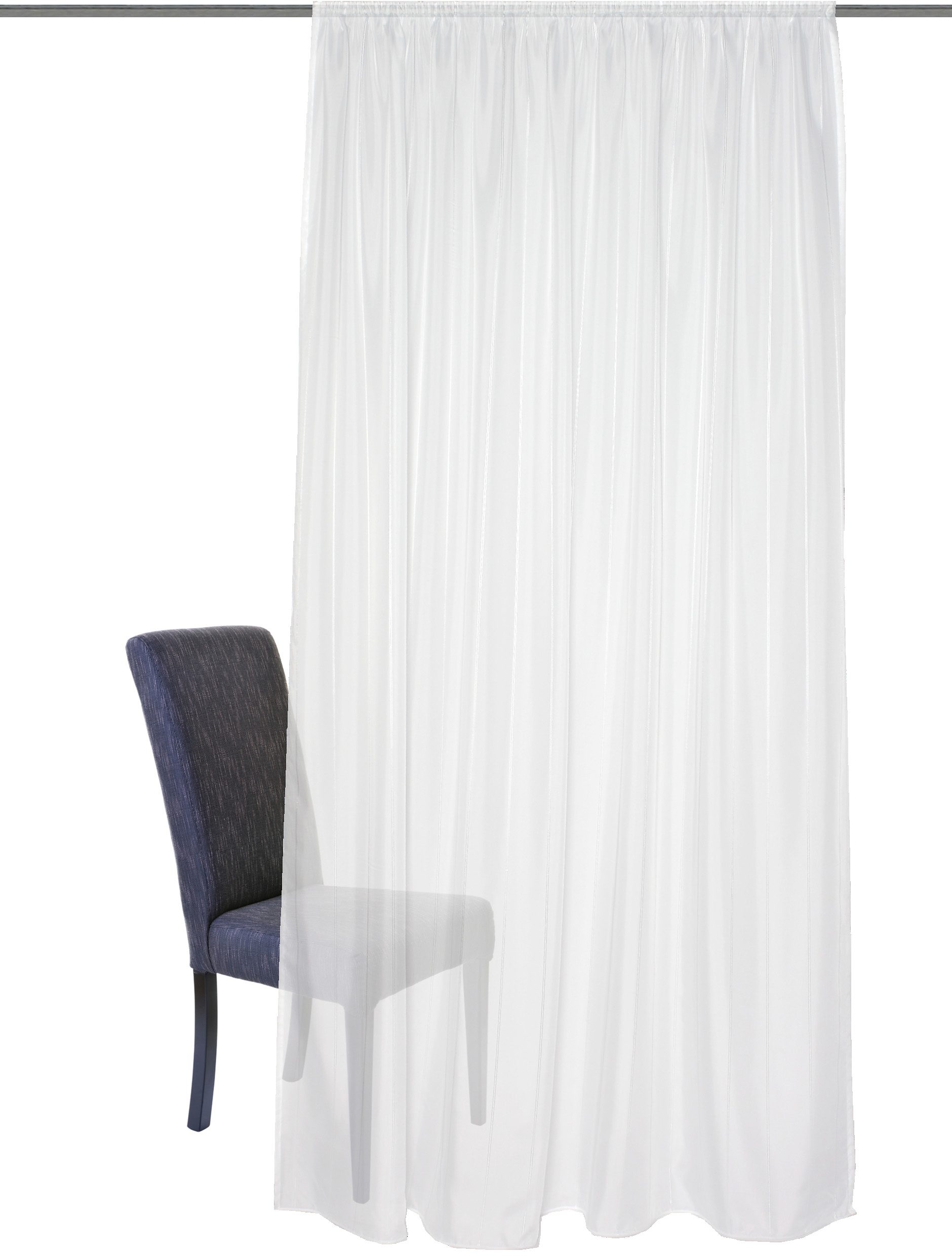 HOME WOHNIDEEN Gardine "Andalusia" Kräuselband 1 Stk. tlg. nach Mass