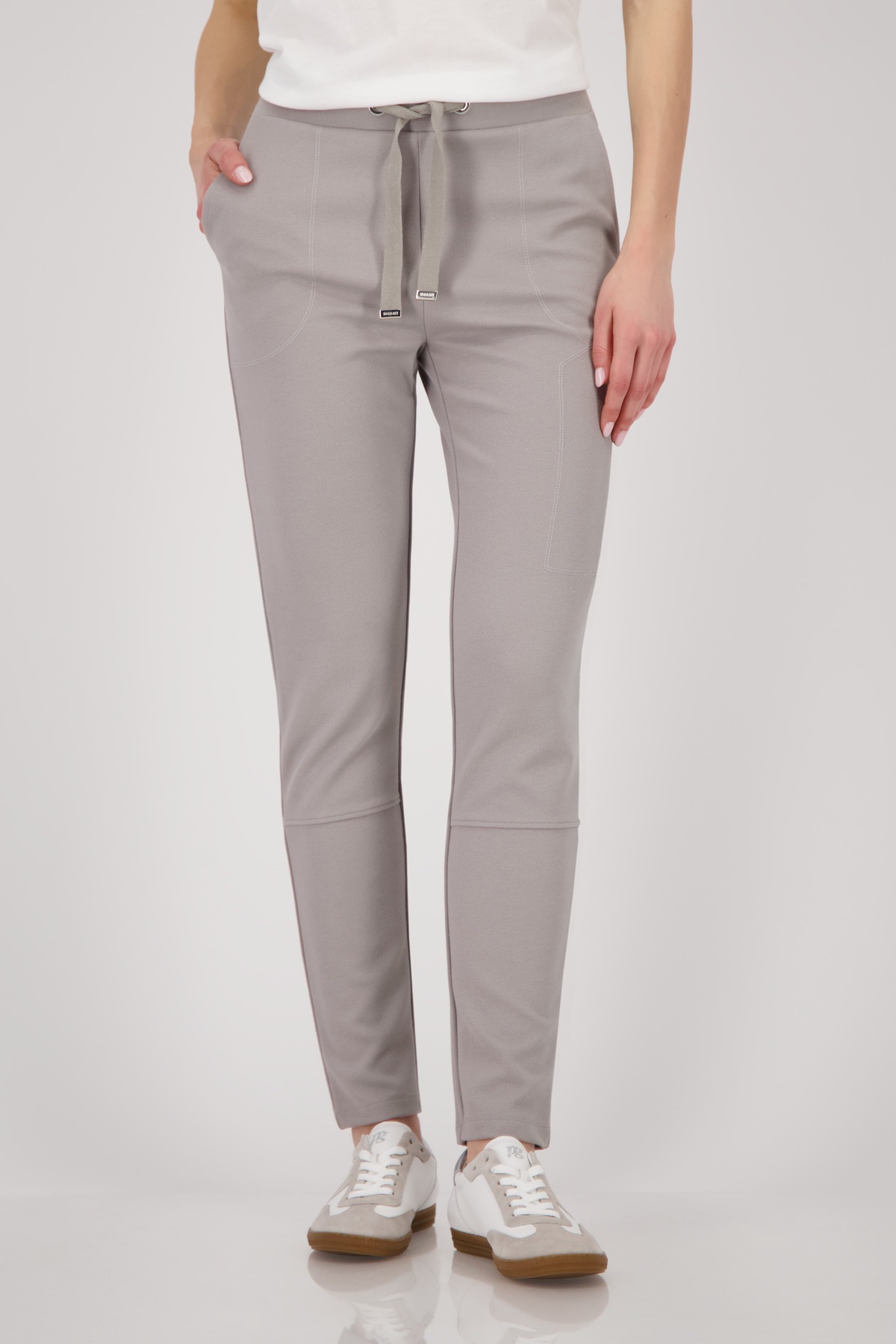 Monari Jogger Pants »Hose Basic Rippe« mit schmaler Beinform
