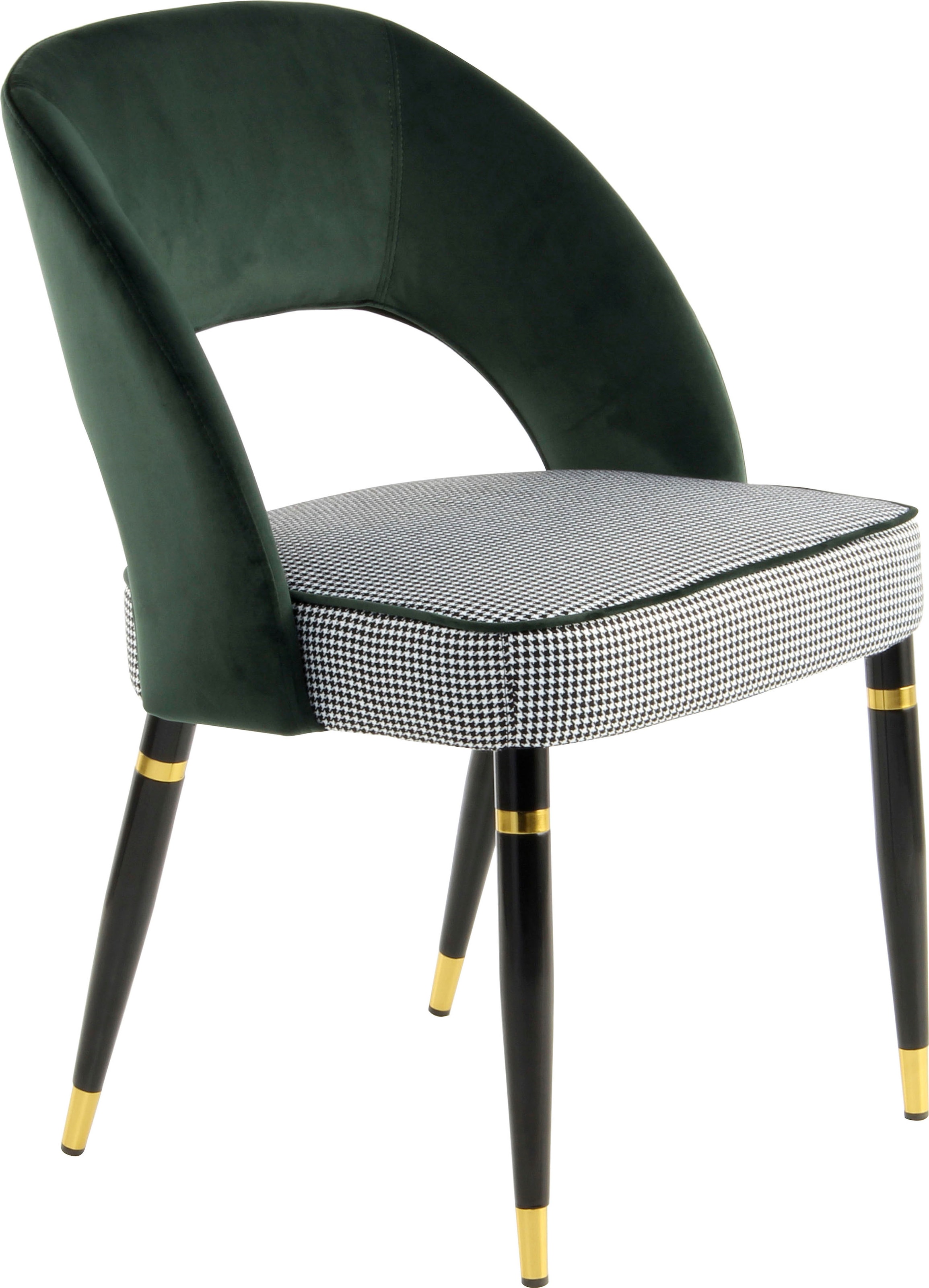 Kayoom Polsterstuhl »Stuhl Courtney 525 2er-Set, 2er-Set Stühle, komfortables Sitzgefühl«, (Set), 2 St., samtweicher Bezug, modern, weicher Stoffbezug