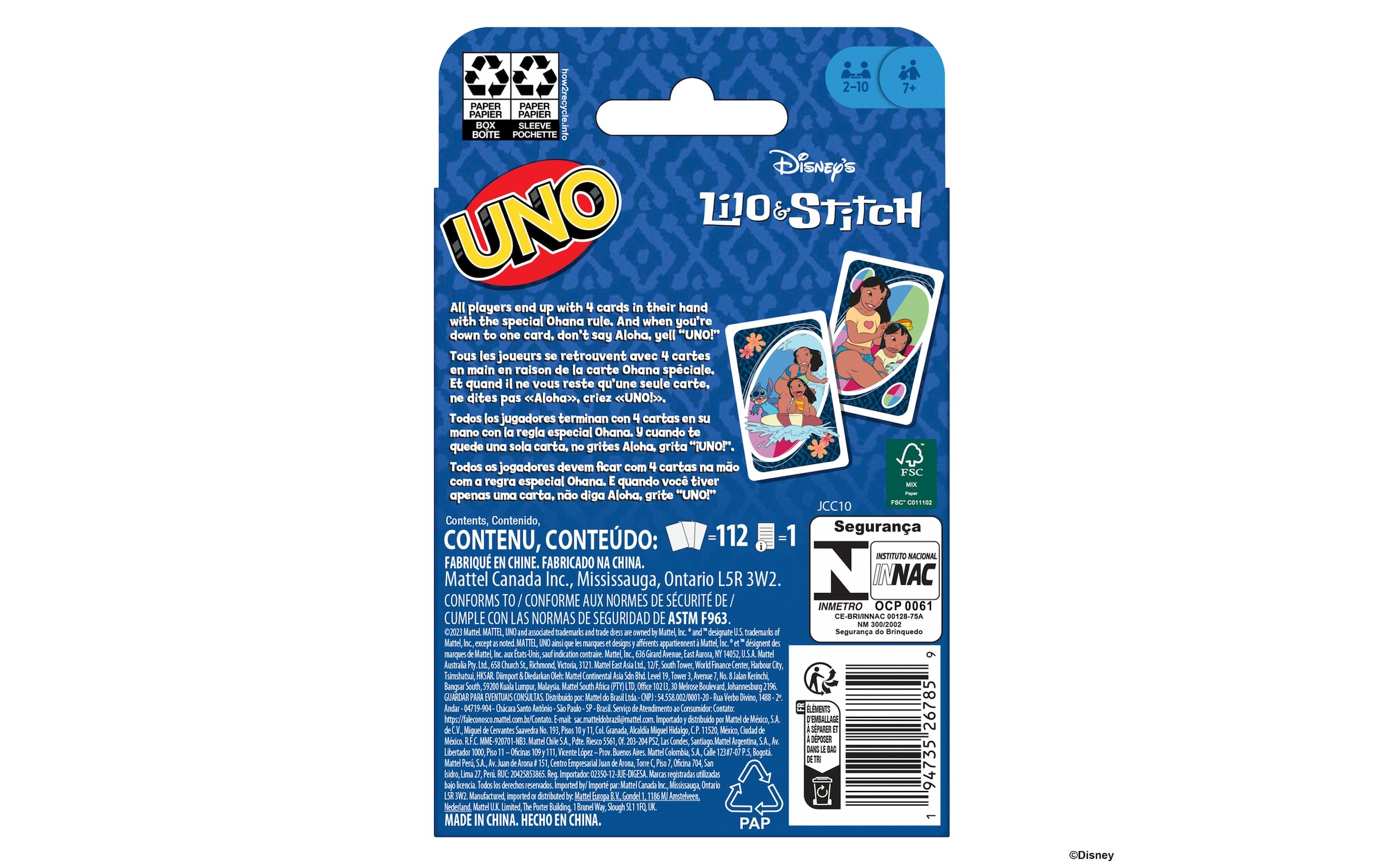 Mattel games Spiel »UNO Lilo und Stitch«