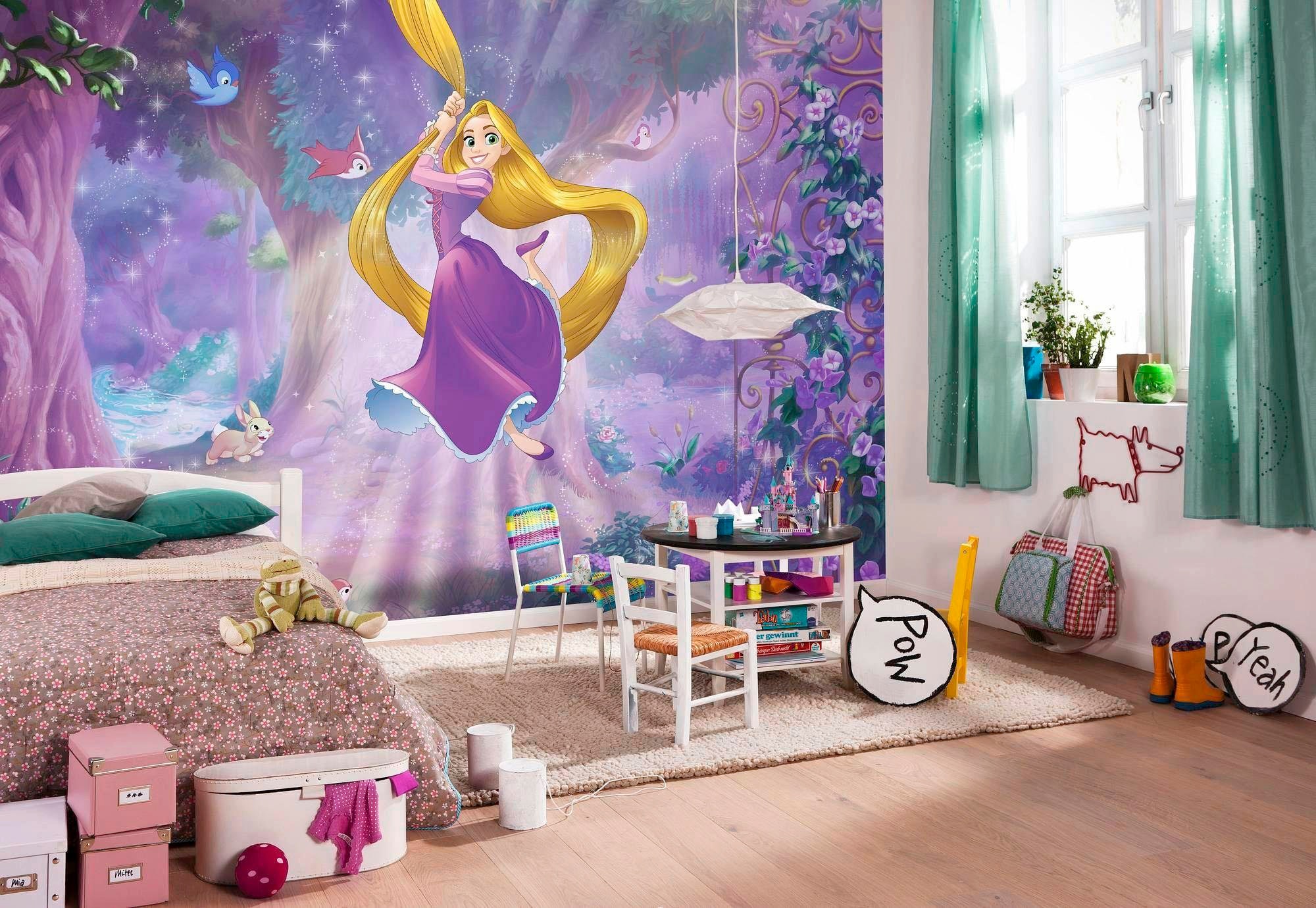 Komar Fototapete »Rapunzel - Grösse 368 x 254 cm«, bedruckt, Kinderzimmer
