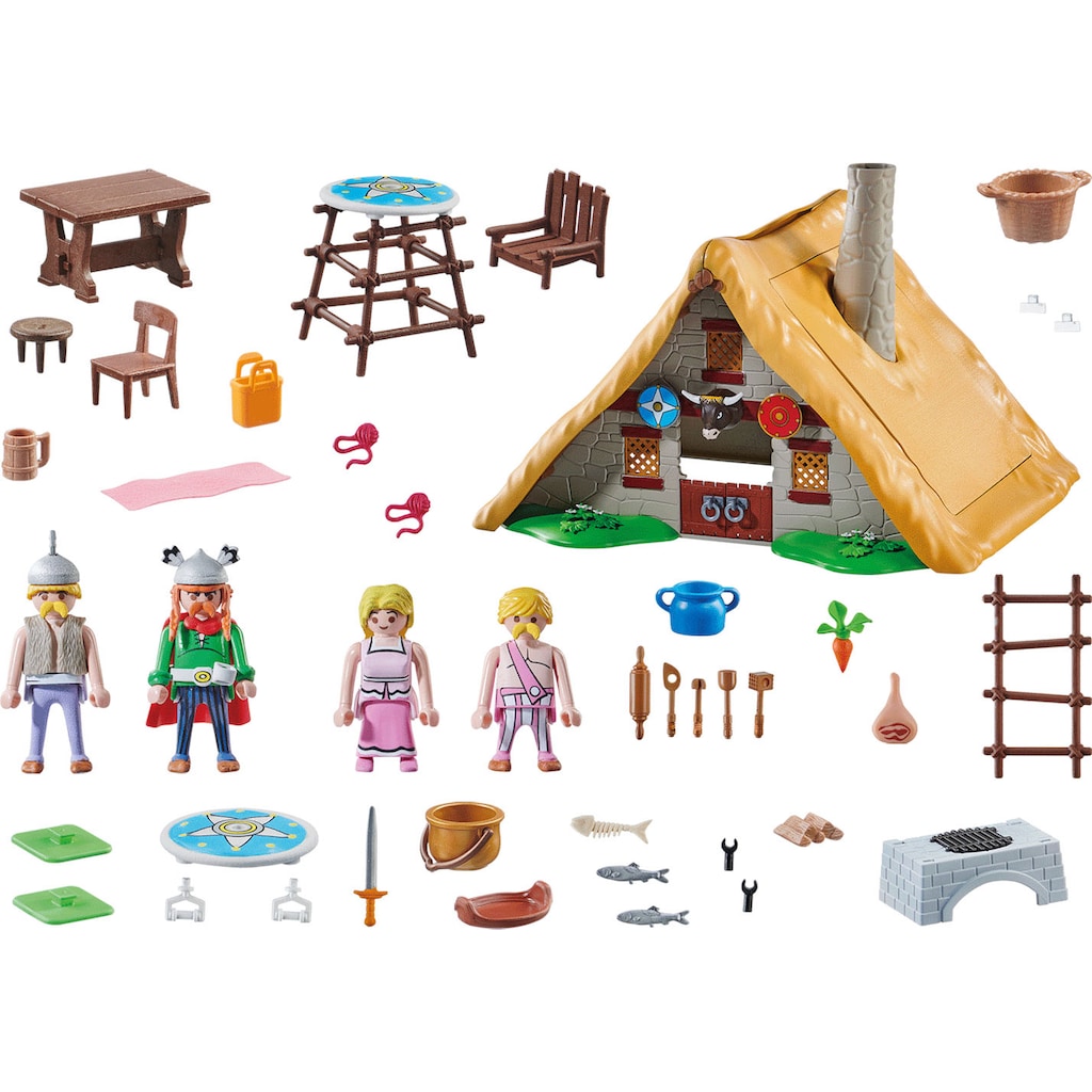 Playmobil® Konstruktions-Spielset »Hütte des Majestix (70932), Asterix«, (110 St.)
