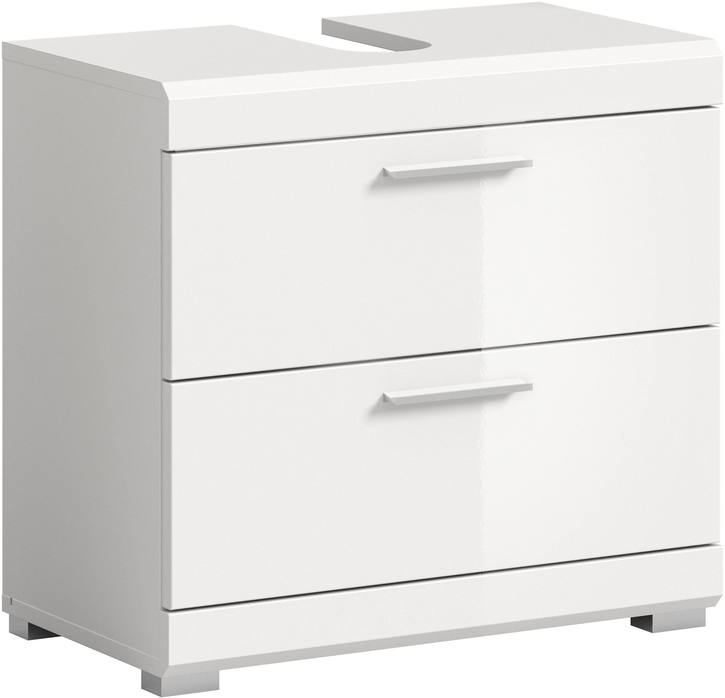 INOSIGN Waschbeckenunterschrank »Siena, Breite 60cm, 2 Tür, 2 Fächer, mit Siphonausschnitt, MDF-Front«, (1 St.), in verschiedenen Farben erhältlich, Badmöbel, Badschrank, Kommode, Bad