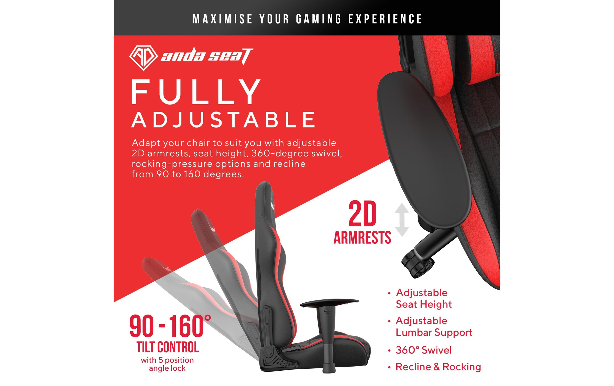 anda seaT Gaming-Stuhl »Jungle Schwa«