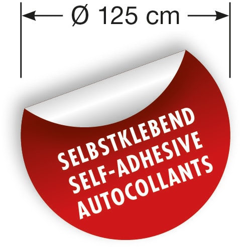 Komar Wandtattoo »selbstklebendes Vlies - Mickey Hang in There - Grösse 125 x 125 cm«, (1 St.), rund und selbstklebend