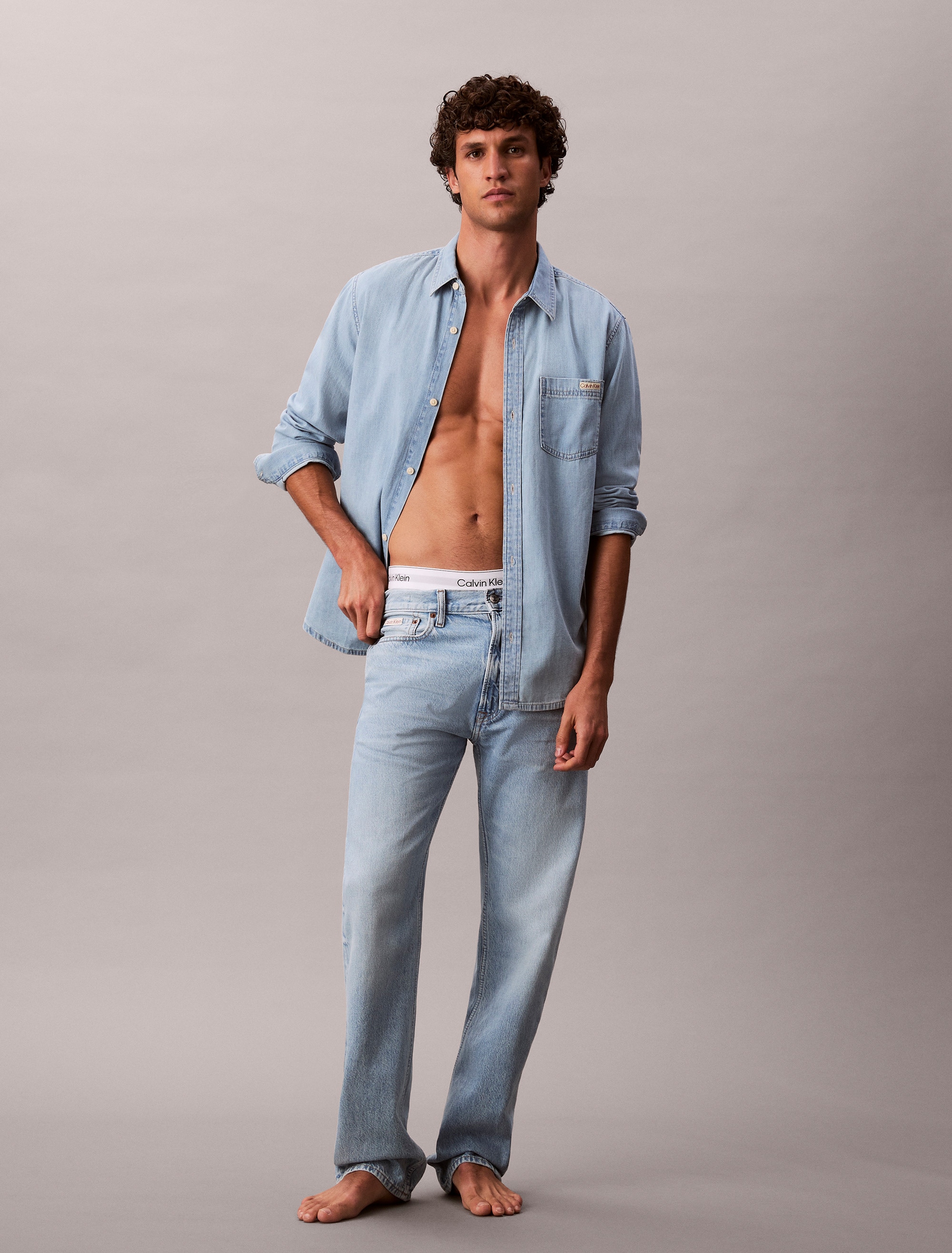 Calvin Klein Jeans Straight-Jeans »STNDRD STRGHT JEAN« Mit Gürtelschlaufen