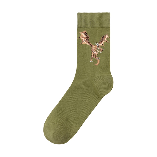 | (5 mit unterschiedlichen günstig bestellen Paar), Socken, H.I.S Drachen Motiven ✵ Jelmoli-Versand
