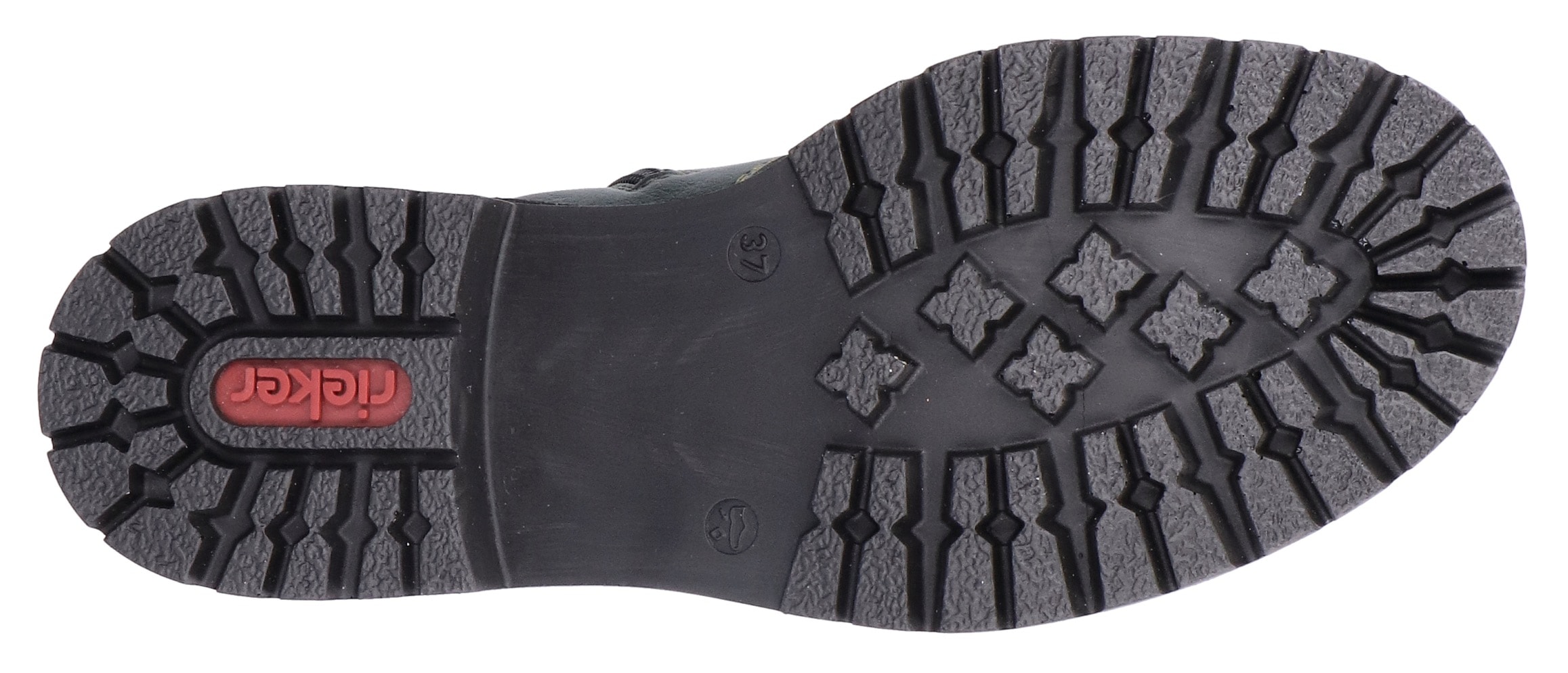 Rieker Winterstiefelette, Schnürstiefelette, Blockabsatz, Chelseaboots mit Innenreissverschluss