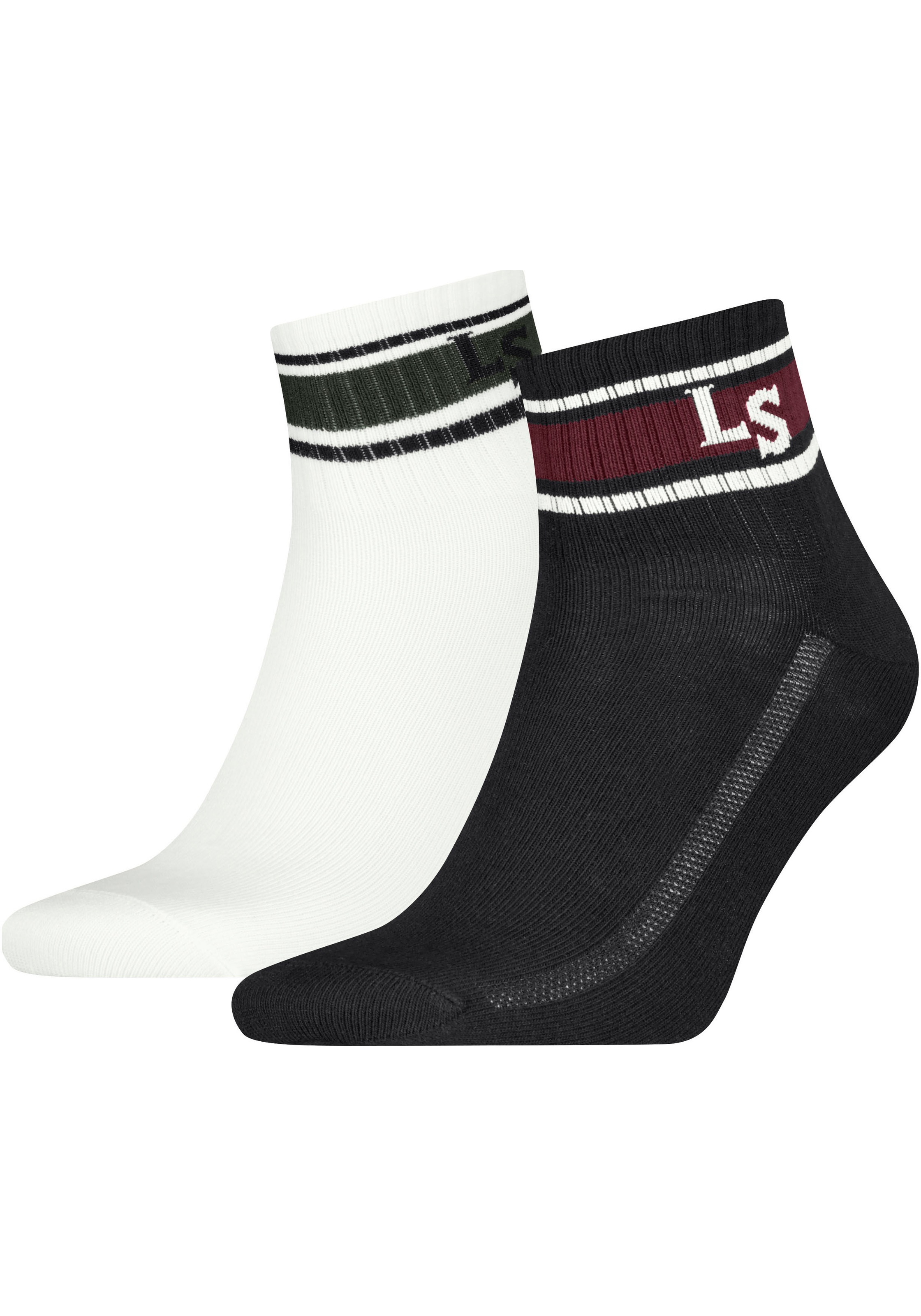 Levi's® Kurzsocken »LEVIS HIGH MID CUT LOGO 2P« 2er Pack