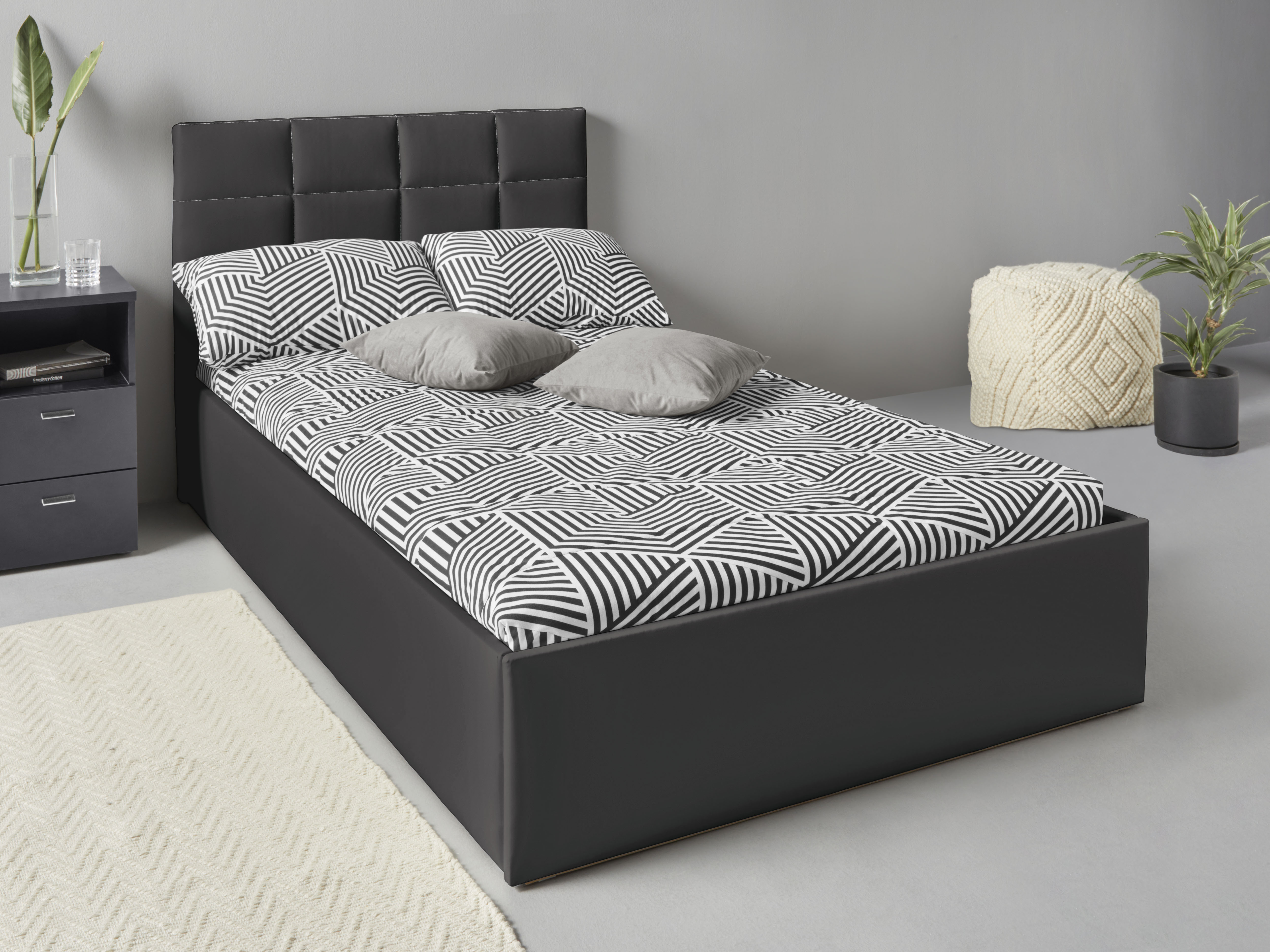 Westfalia Schlafkomfort Polsterbett inkl. Bettkasten bei Ausführung mit Matratze, in 2 Höhen