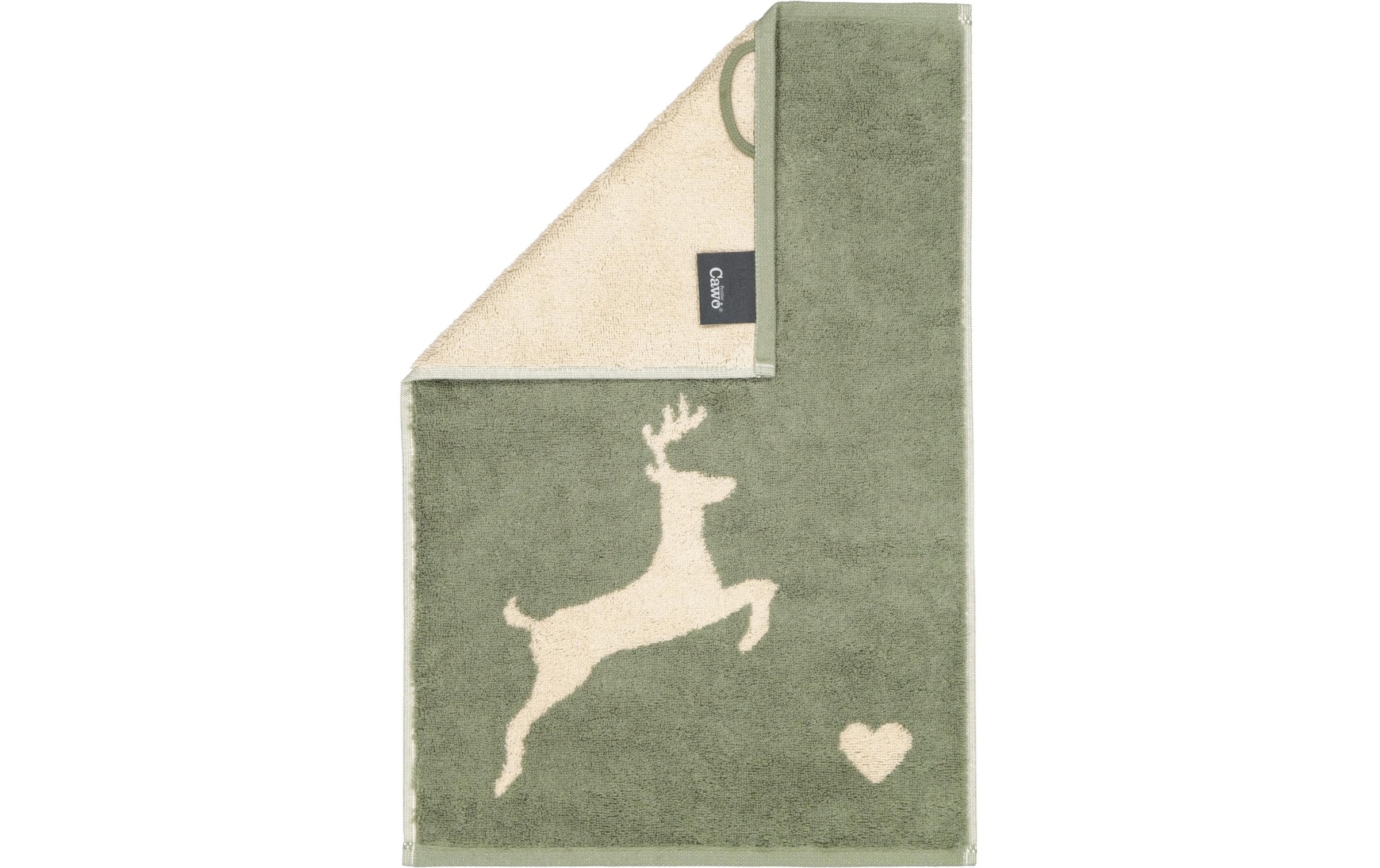 Cawö Duschtuch »Alpenchic Edition Hirsch 70 x 140 cm«, (1 St.)