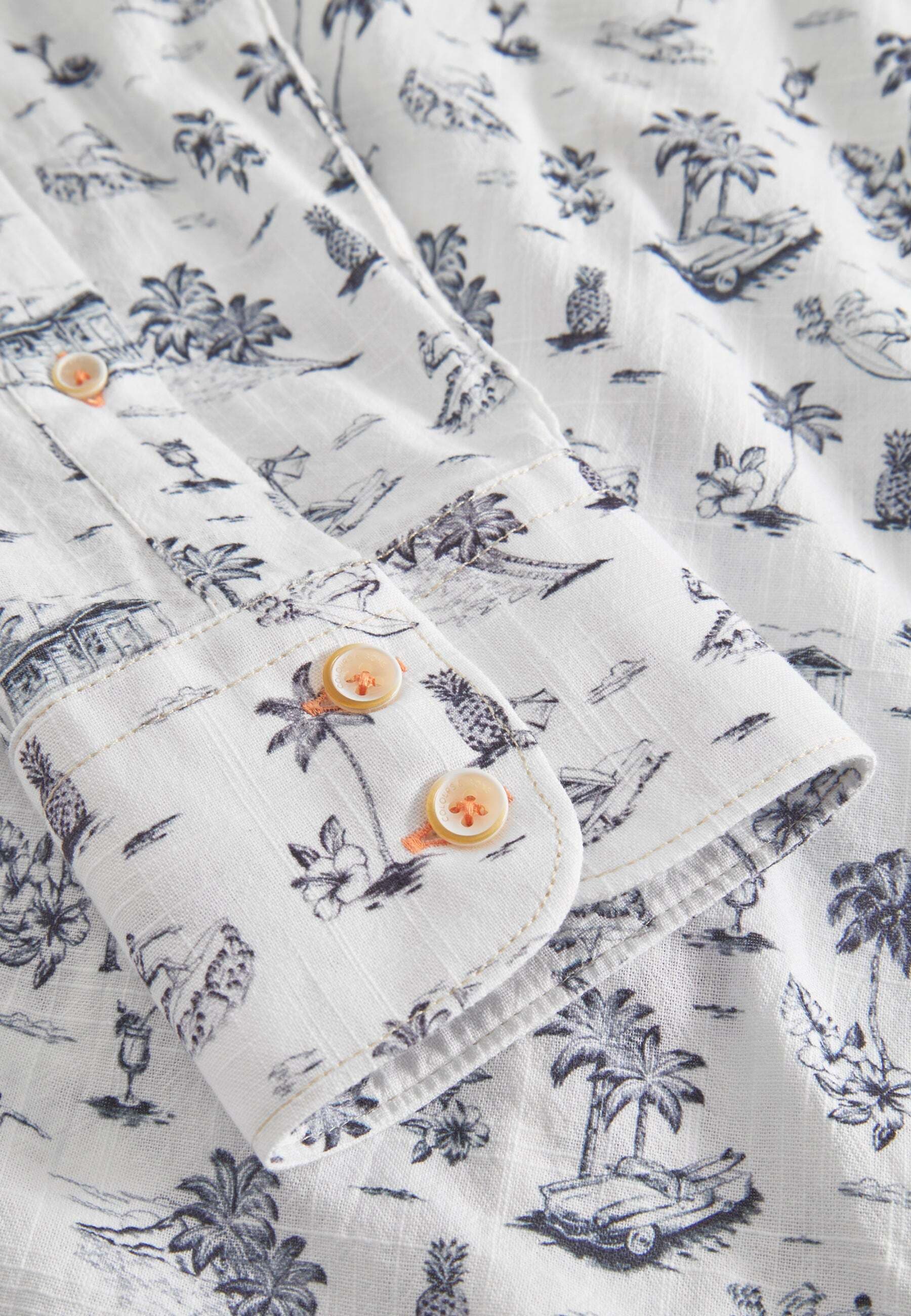 colours & sons Langarmhemd »colours & sons Hemden Shirt-Beach Print«