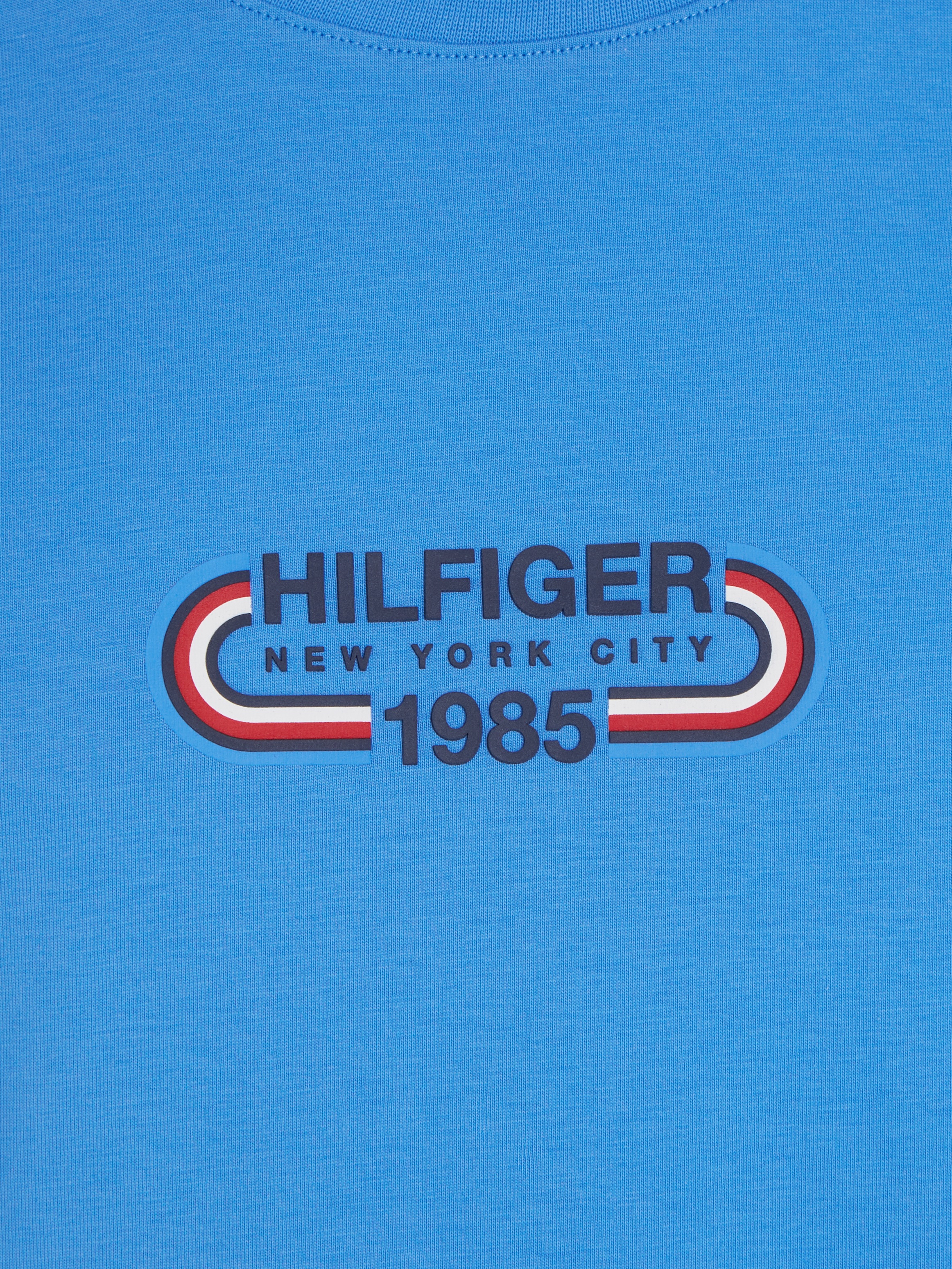 Tommy Hilfiger T-Shirt »HILFIGER TRACK GRAPHIC TEE«, mit grafischem Logo