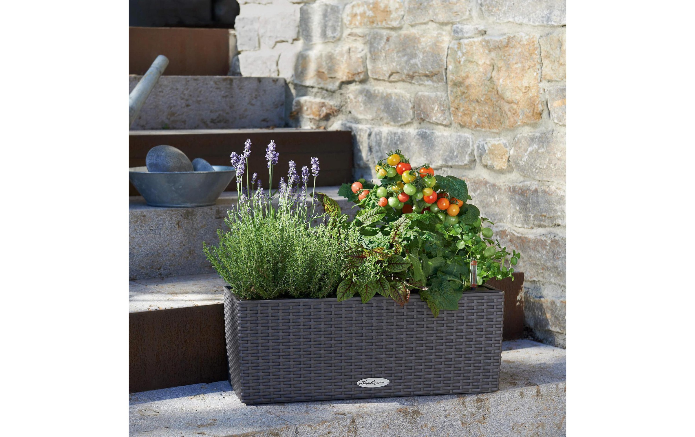Blumentopf »Lechuza Balconera Cottage 50 Anthrazit«