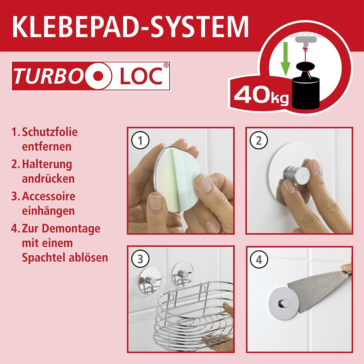 WENKO Gewürzregal »Turbo-Loc® Premium«, pulverbeschichtetem Flachstahl mit  Bambusboden online bestellen | Jelmoli-Versand | Wandregale