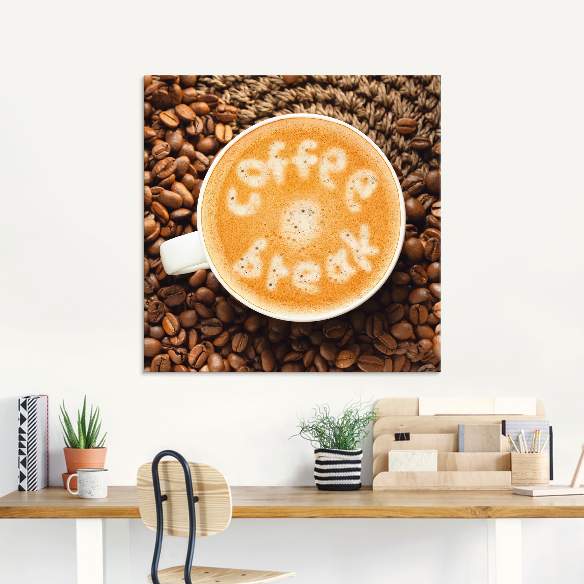 Artland Glasbild »Kaffeepause«, Getränke, (1 St.), in verschiedenen Grössen  online bestellen | Jelmoli-Versand