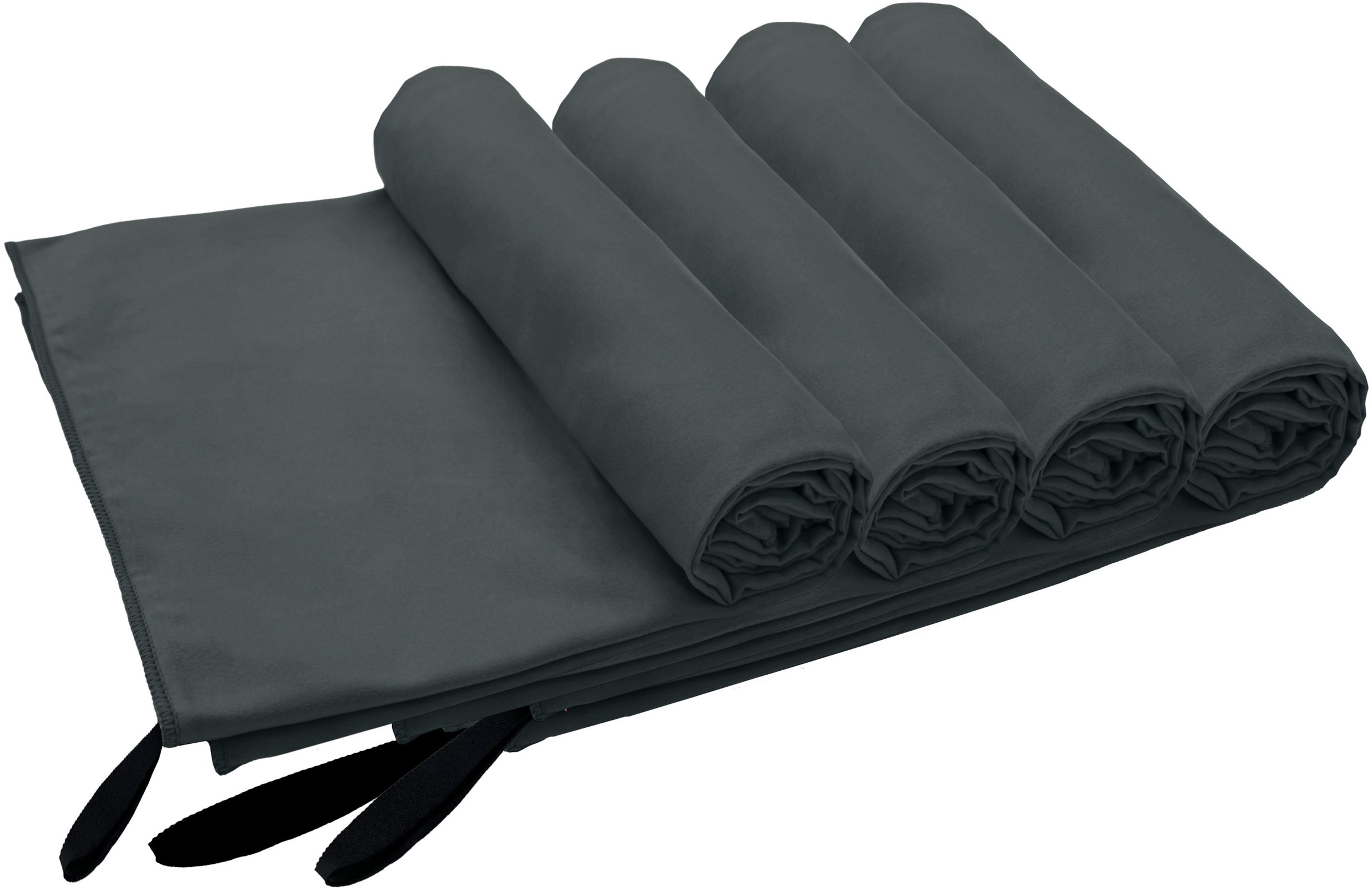 my home Handtücher »Xavi, 4 Teile, ideal als Sporthandtuch, Reisehandtuch, Strandtuch«, (Set, 4 St., 4x), diverse Grössen, sehr leicht, kompakt, schnelltrocknend, Mikrofaser