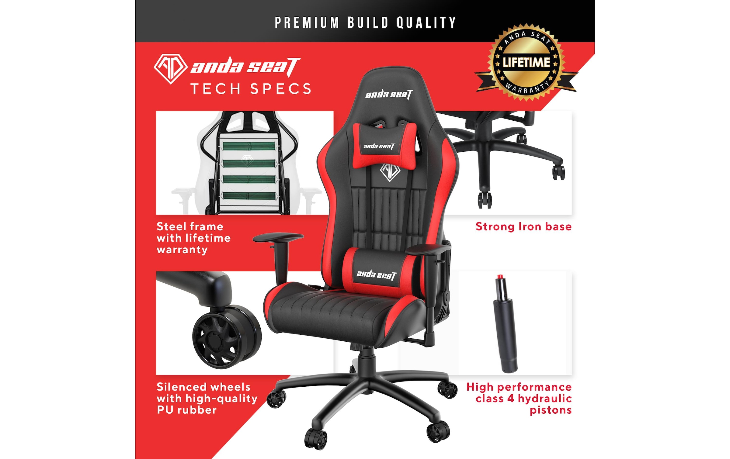 anda seaT Gaming-Stuhl »Jungle Schwa«