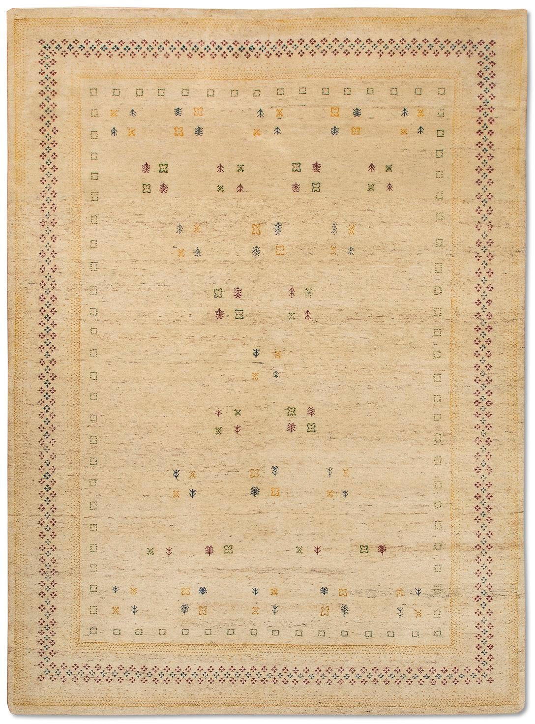 morgenland Wollteppich »LORIBAFT CROCO«, rechteckig, 18 mm Höhe, reine Wolle, Luxus, fein Handgeknüpft, Wohnzimmer