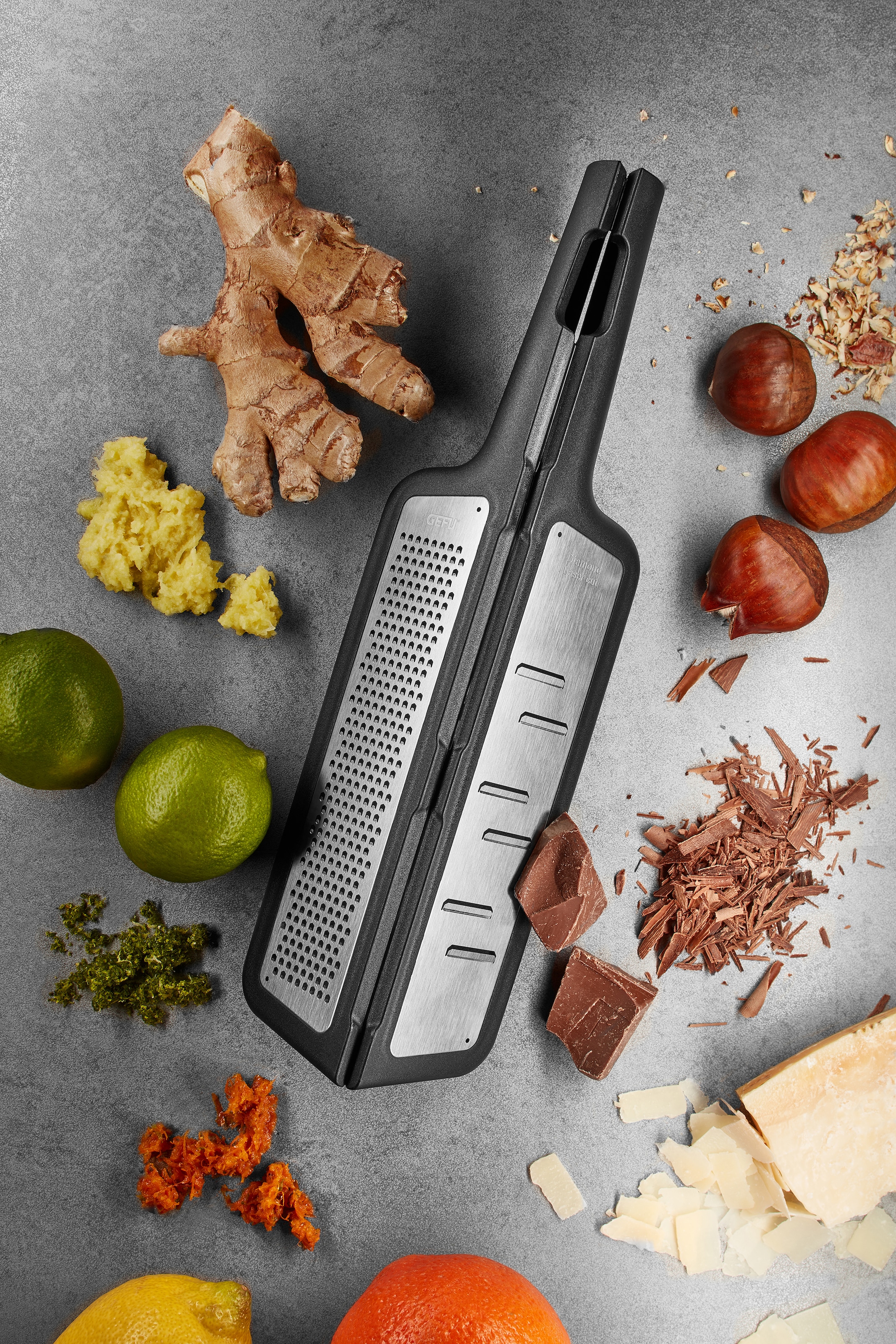 GEFU Multireibe »RAFINO«, ideal für Parmesan, Gewürze oder Ingwer