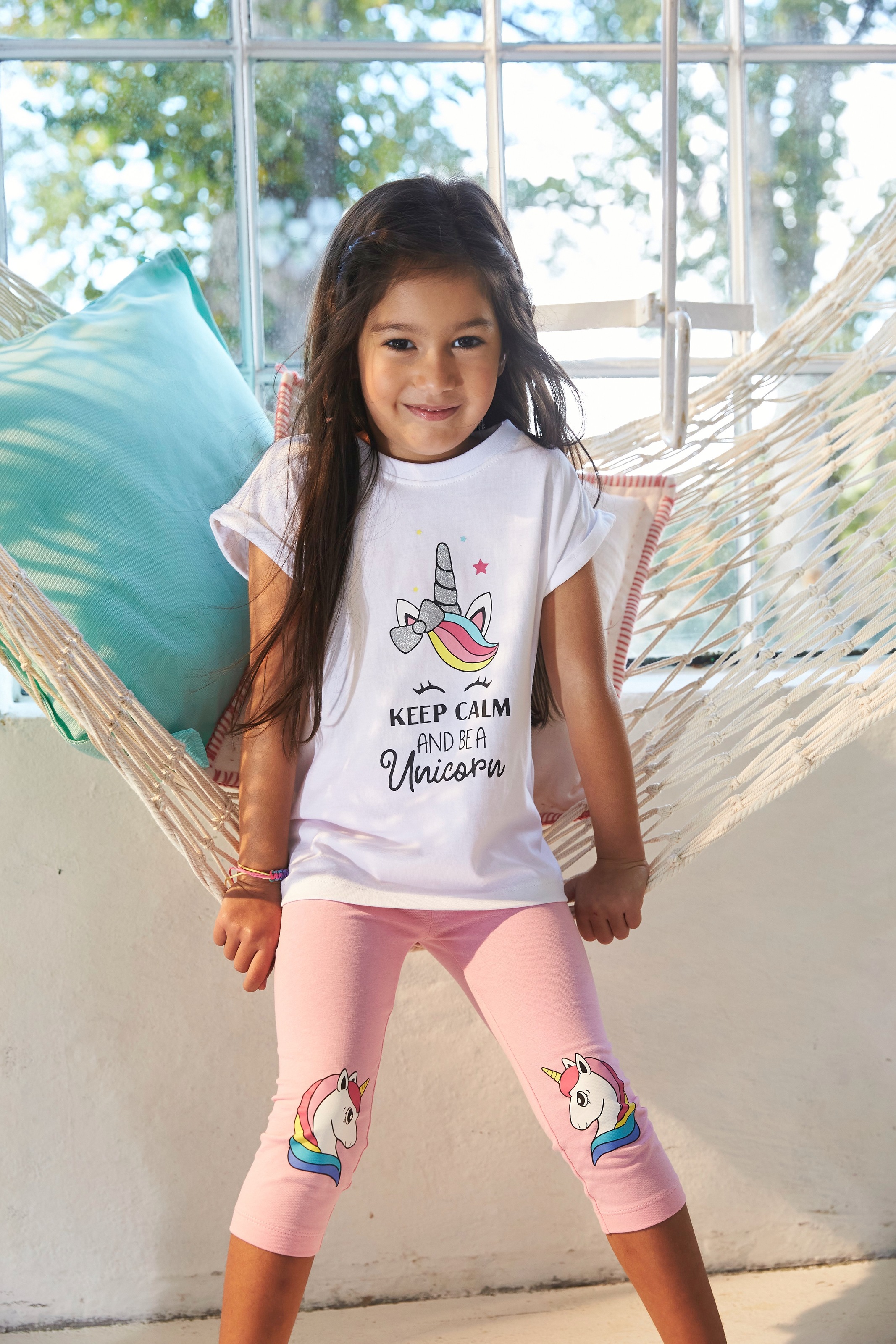 KIDSWORLD Print-Shirt »keep calm and be a unicorn«, mit niedlichem Einhornmotiv