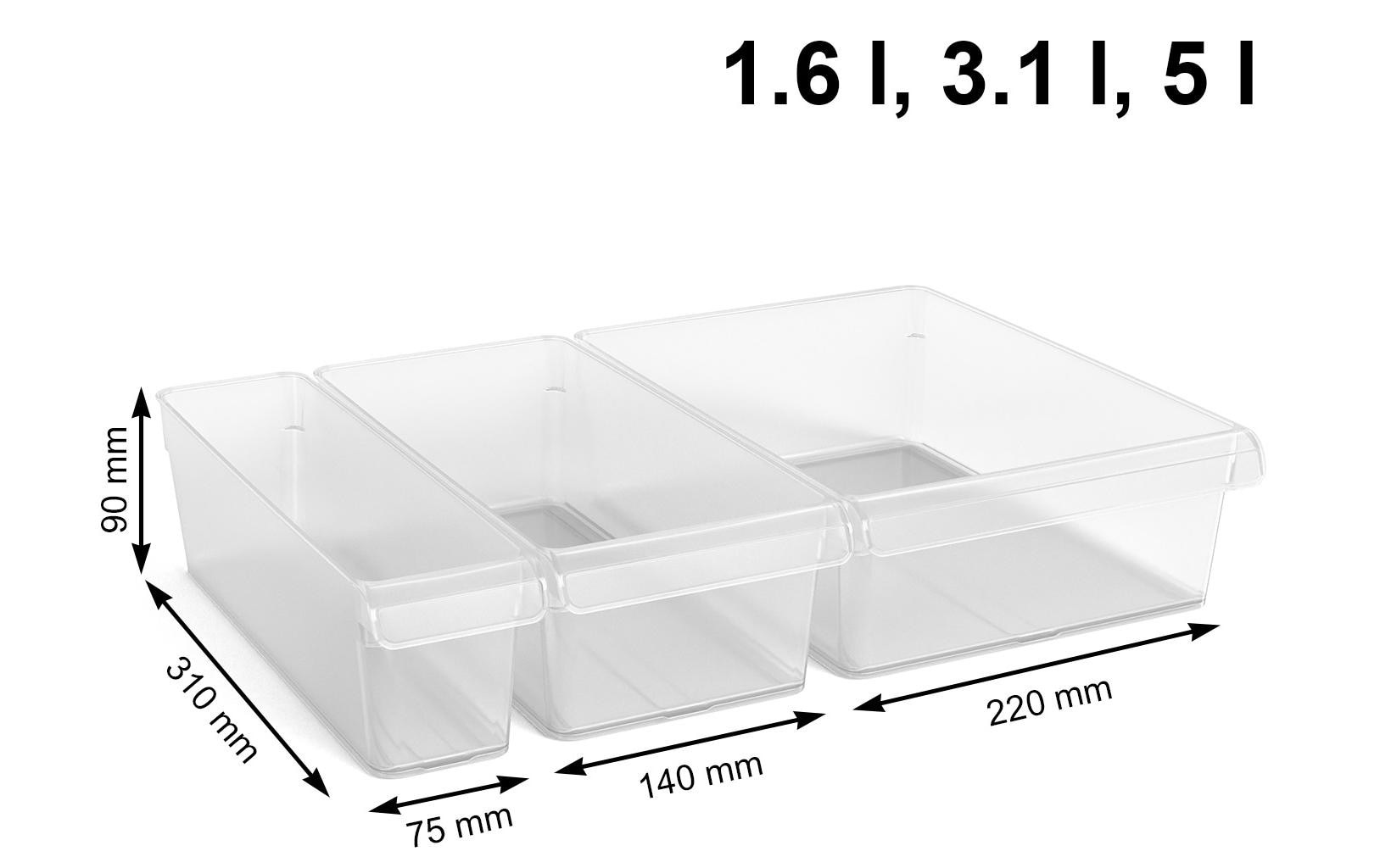 ROTHO Aufbewahrungssystem »Loft 3 Stück«, (3 tlg.)