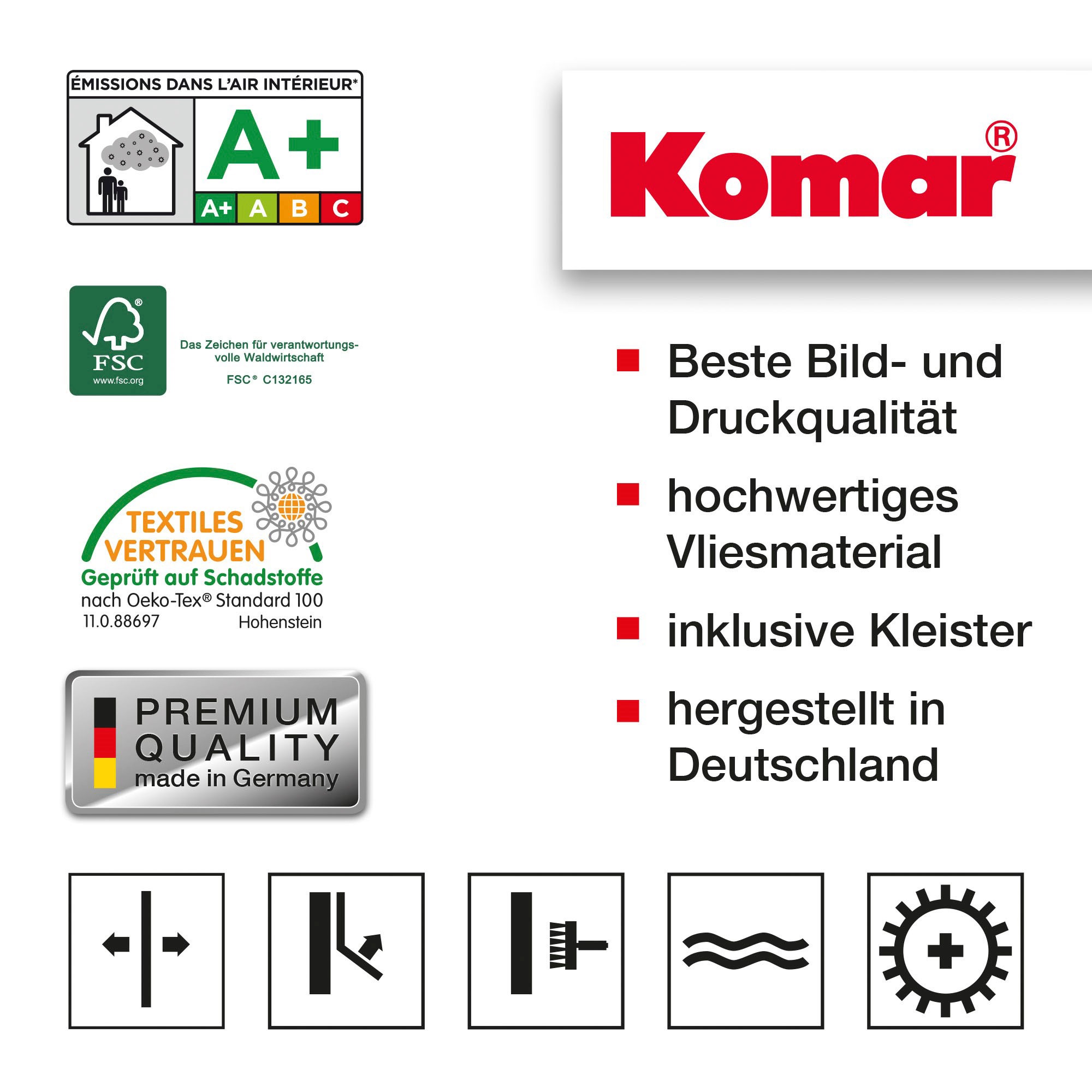 Komar Vliestapete »Digitaldruck Vlies - The Shore - Grösse 250 x 250 cm«, bedruckt, Wohnzimmer, Schlafzimmer