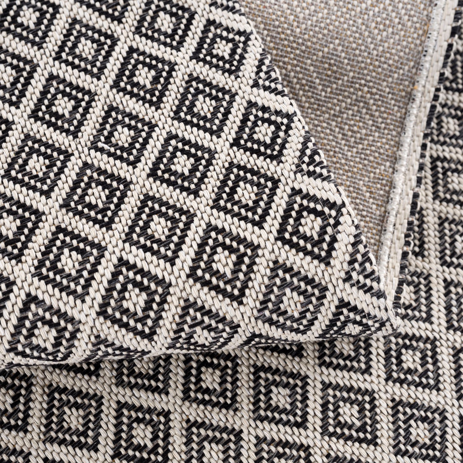 Carpet City Teppich »Cotton«, rechteckig, 100% Pflegeleicht | kaufen online Baumwolle, Flachgewebe, Rauten-Optik, Jelmoli-Versand
