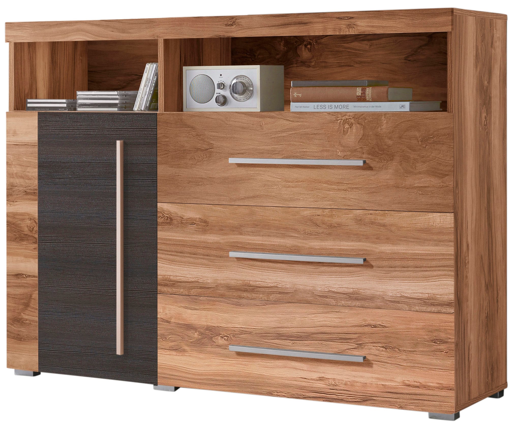 INOSIGN Kommode »Roger,Breite 120cm, moderne Anrichte mit 3 Schubladen«, Kommode mit viel Stauraum, Masse 120x92x38,5 (B/H/T)