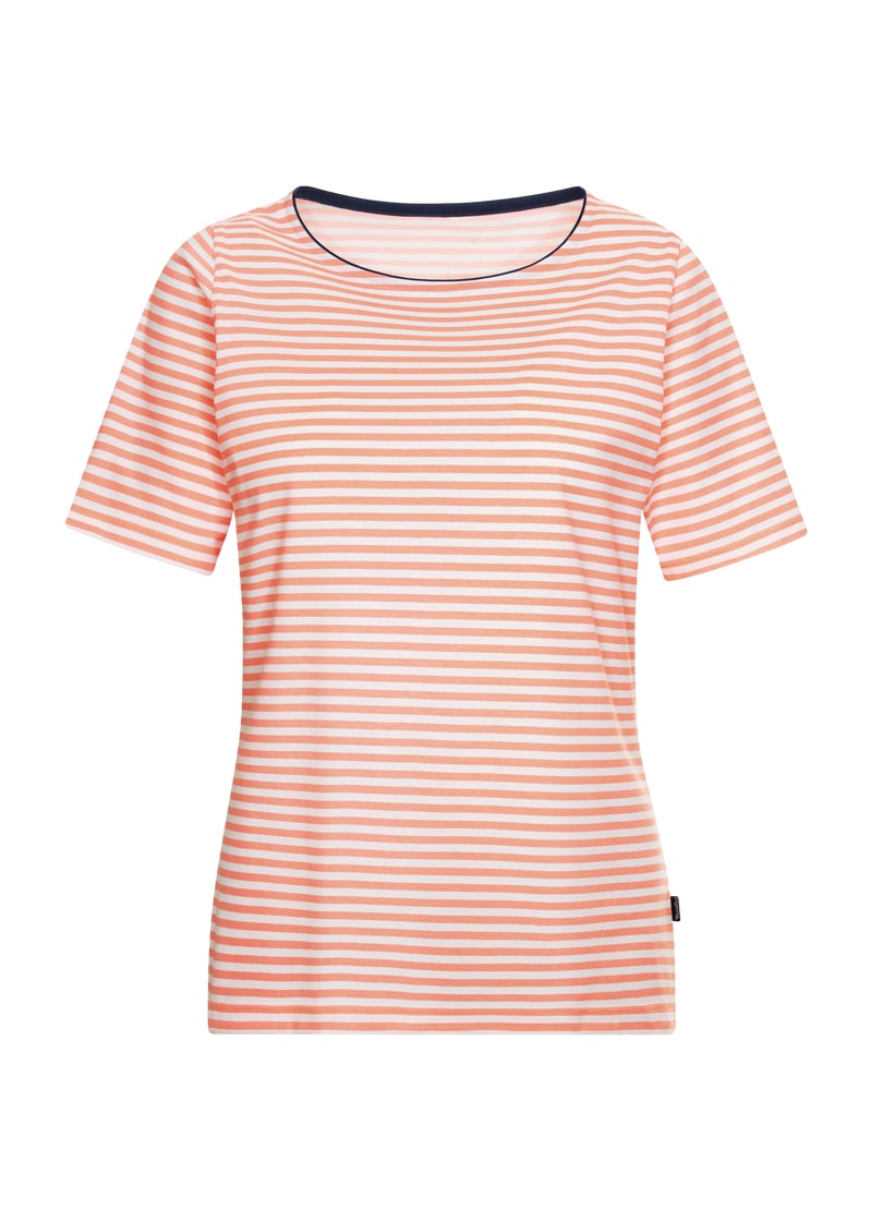 Trigema T-Shirt »TRIGEMA T-Shirt mit Streifenmuster«, (1 tlg.)