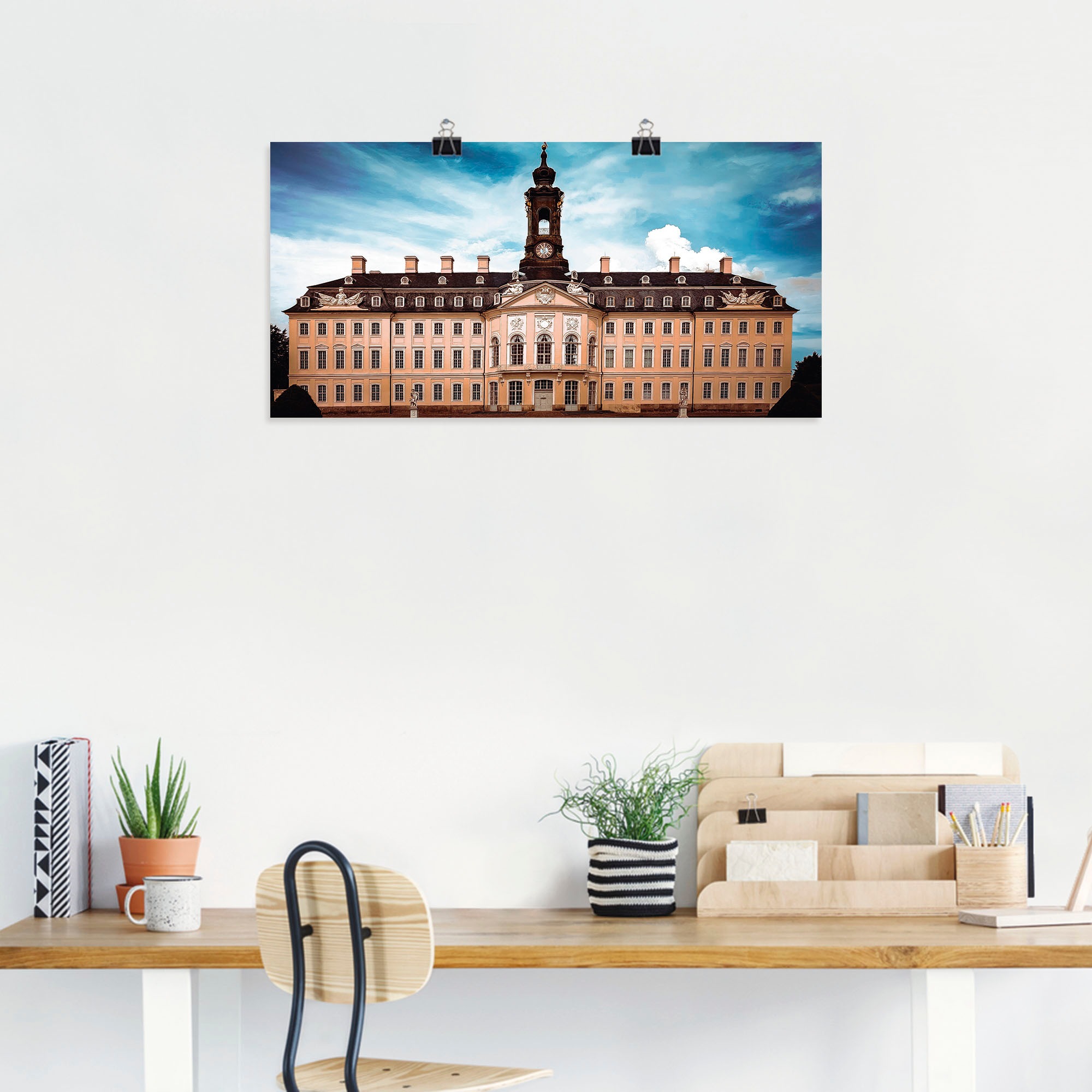 Artland Wandbild »Schloss Hubertusburg Wermsdorf«, Gebäude, (1 St.), als Alubild, Leinwandbild, Wandaufkleber oder Poster in versch. Grössen