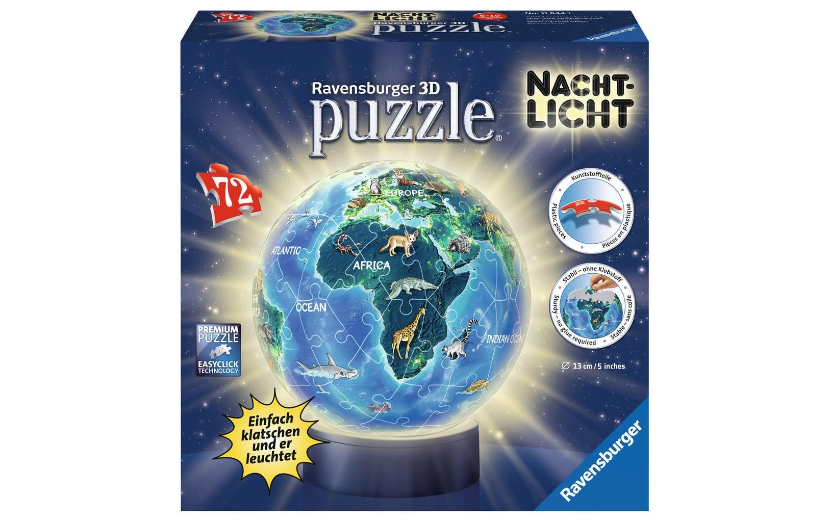 Ravensburger 3D-Puzzle »Erde bei Nacht Nachtlicht«