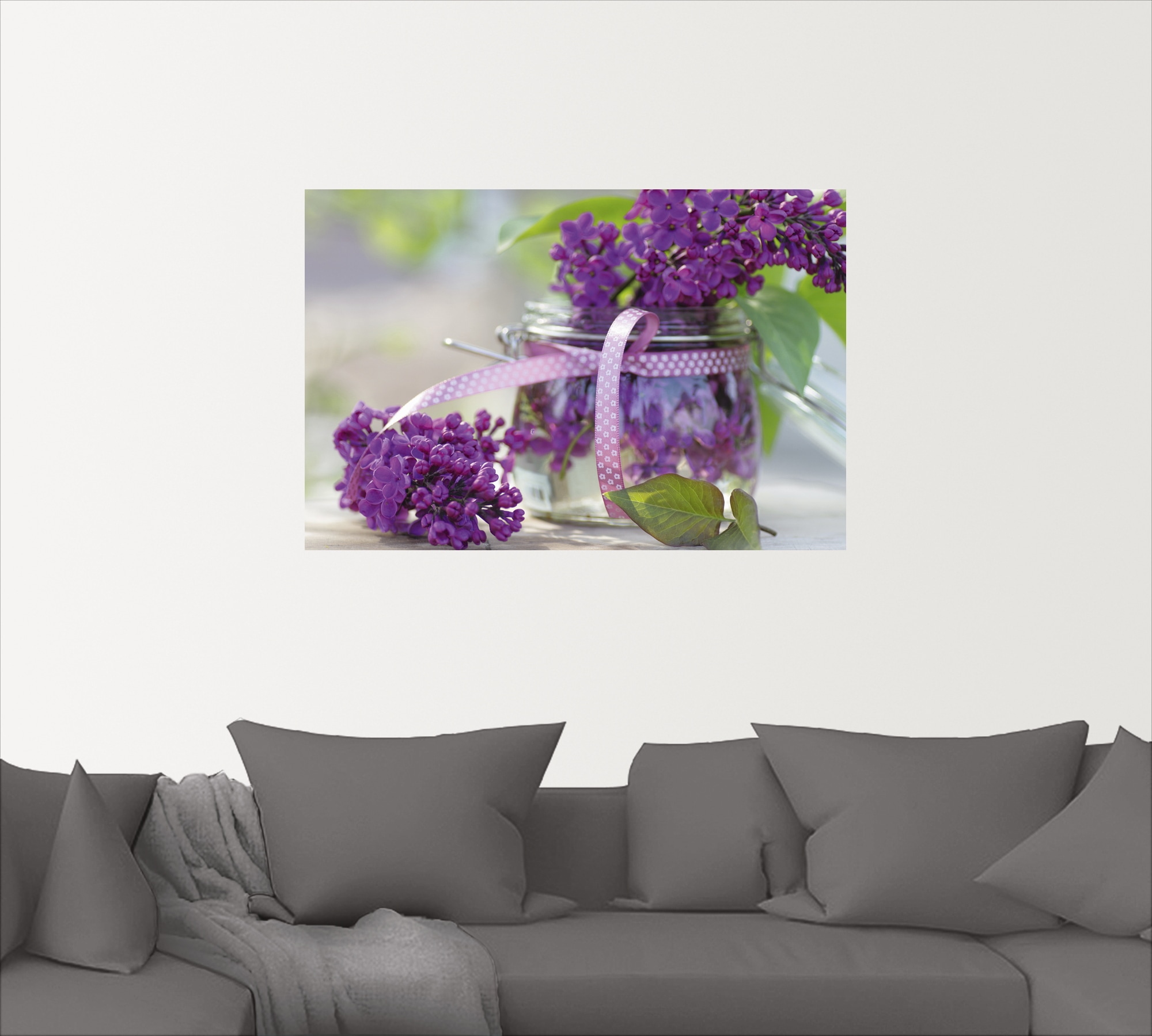 oder Poster in Blumen, Wandaufkleber Strauss«, kaufen online Alubild, als versch. Wandbild Leinwandbild, | Jelmoli-Versand (1 »Flieder Artland Grössen St.),