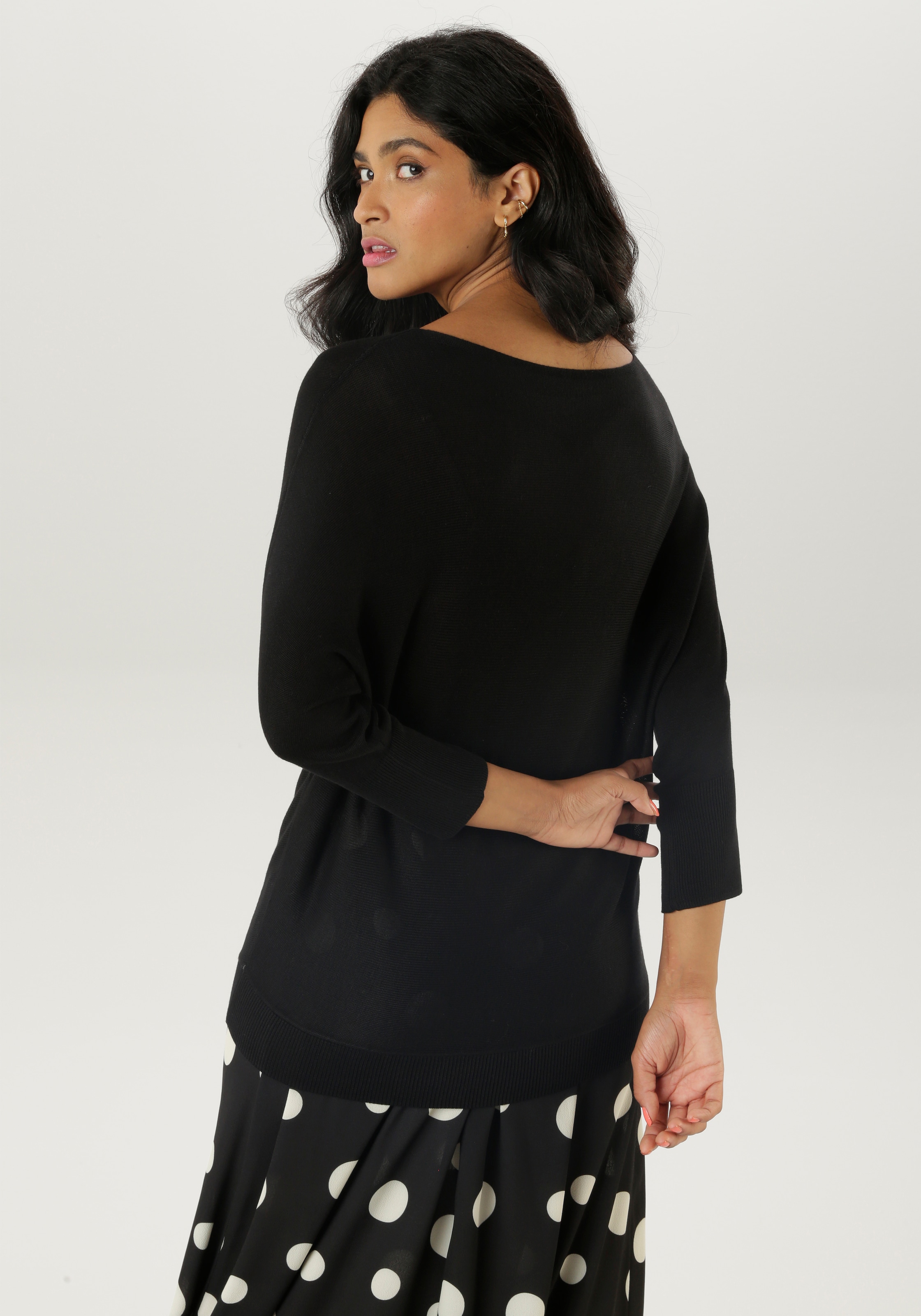 Aniston SELECTED Strickpullover, mit U-Boot-Ausschnitt