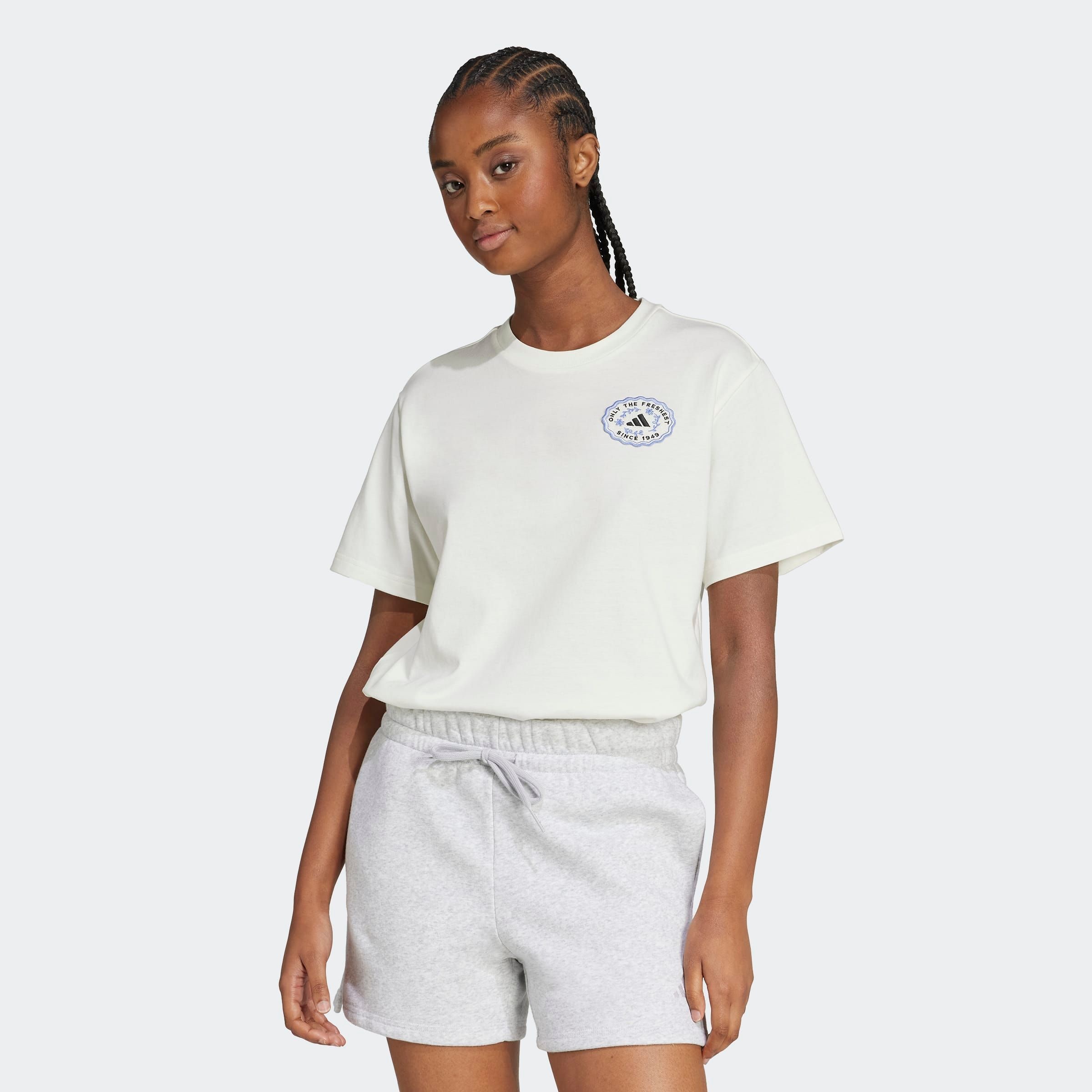 adidas Sportswear T-Shirt »W FARMMKT T« sportlicher Stil, kurze Ärmel, für Laufen geeignet