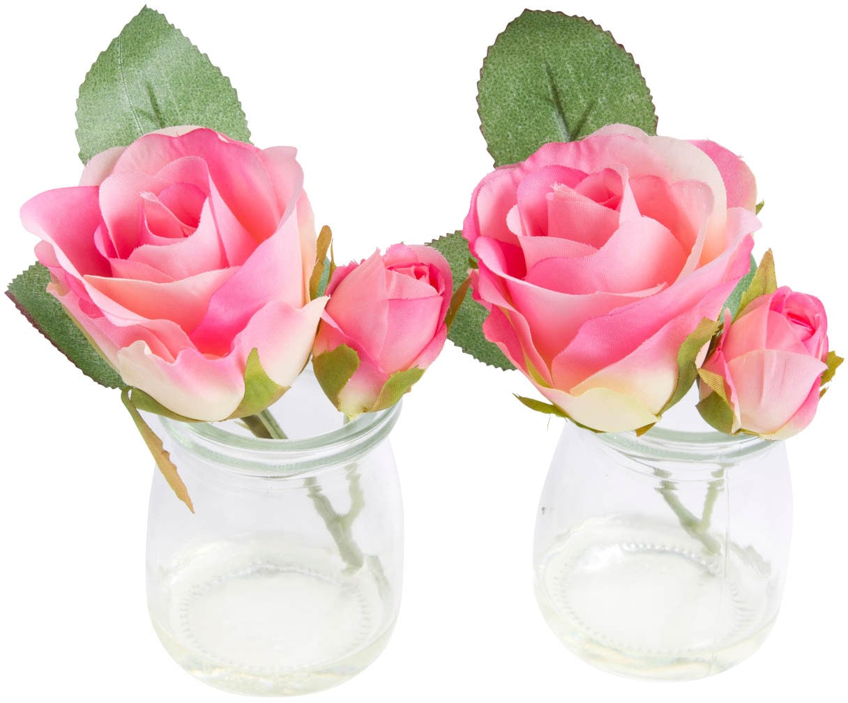 im kaufen Jelmoli-Versand online Glas« Kunstblume »Rose | Botanic-Haus