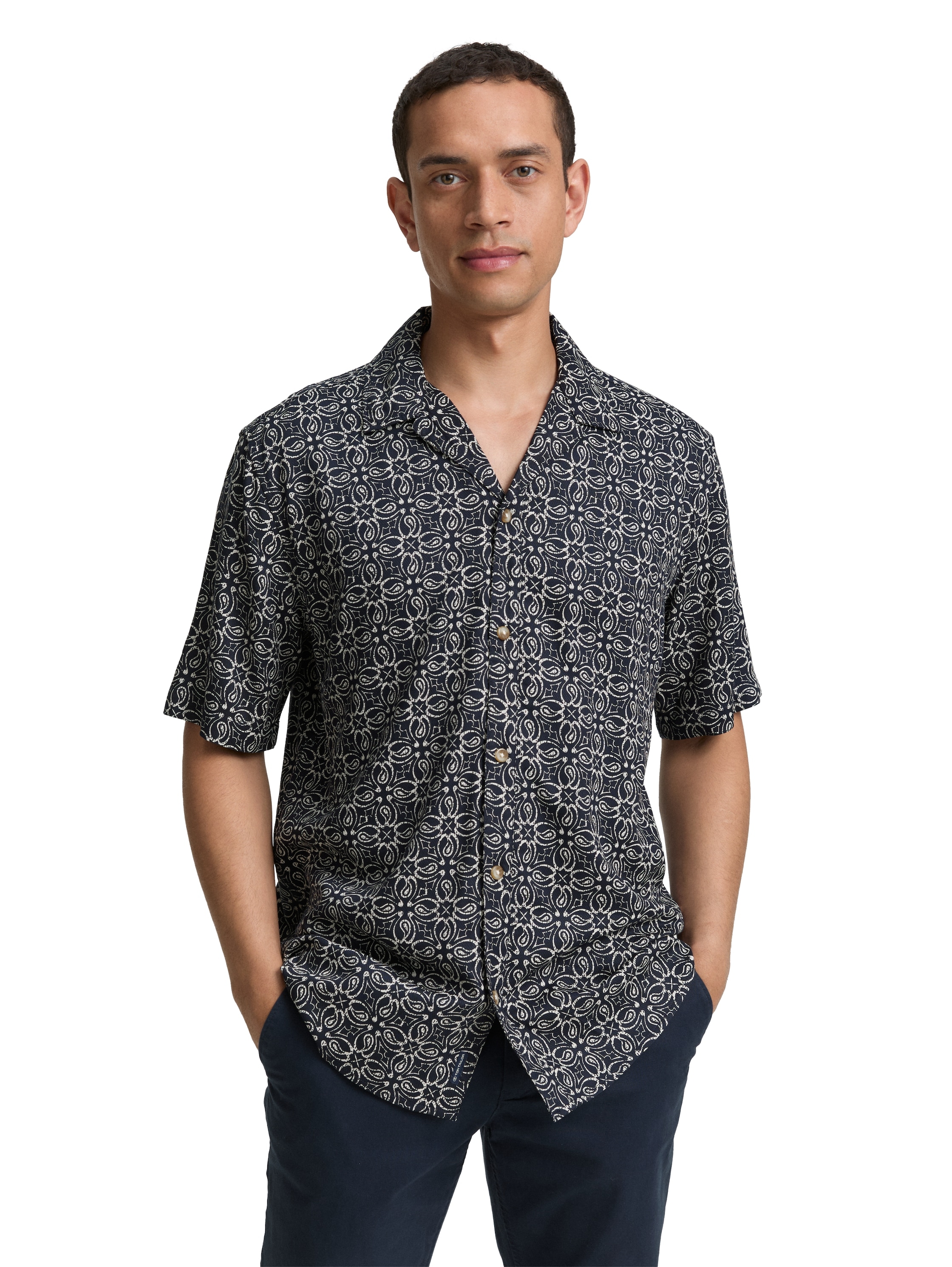 TOM TAILOR Kurzarmhemd mit All-Over Print