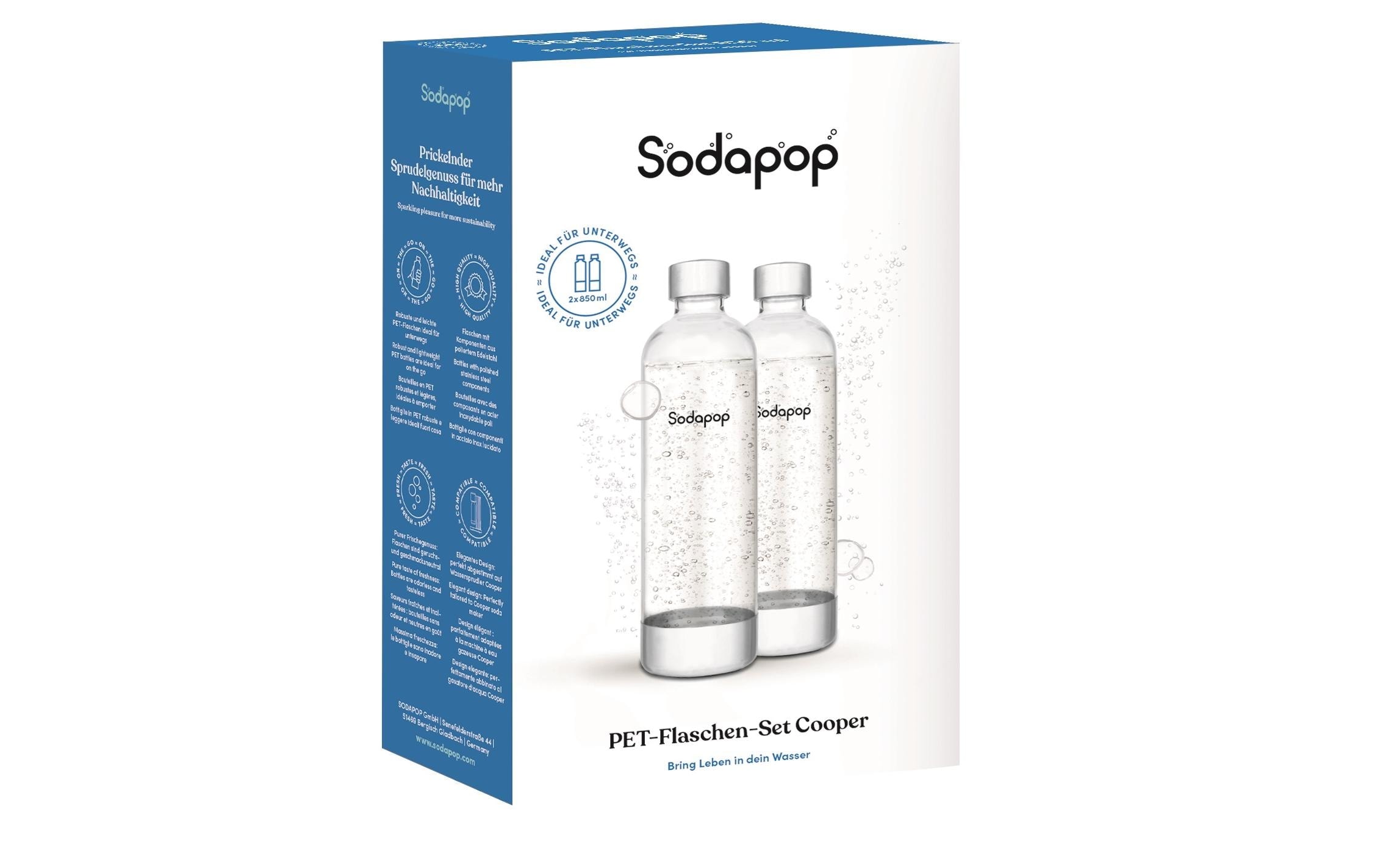 Wassersprudler Flasche »Sodapop Cooper 1 l«